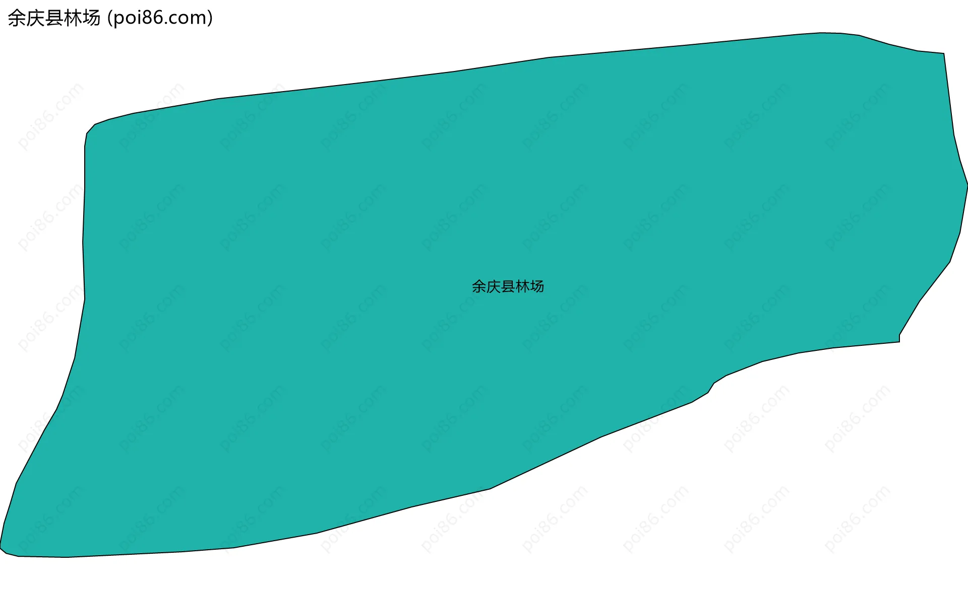 余庆县林场边界地图