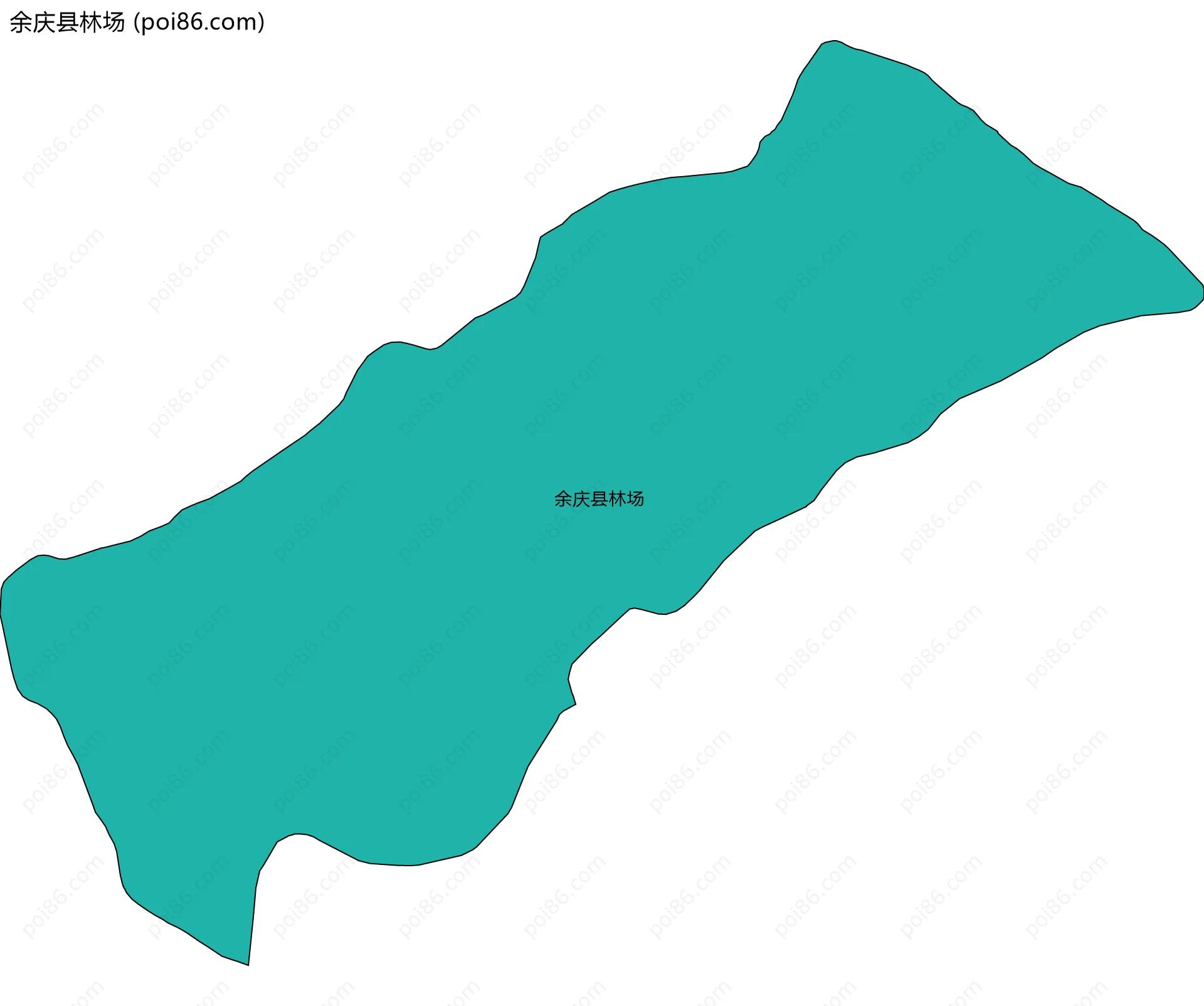 余庆县林场边界地图