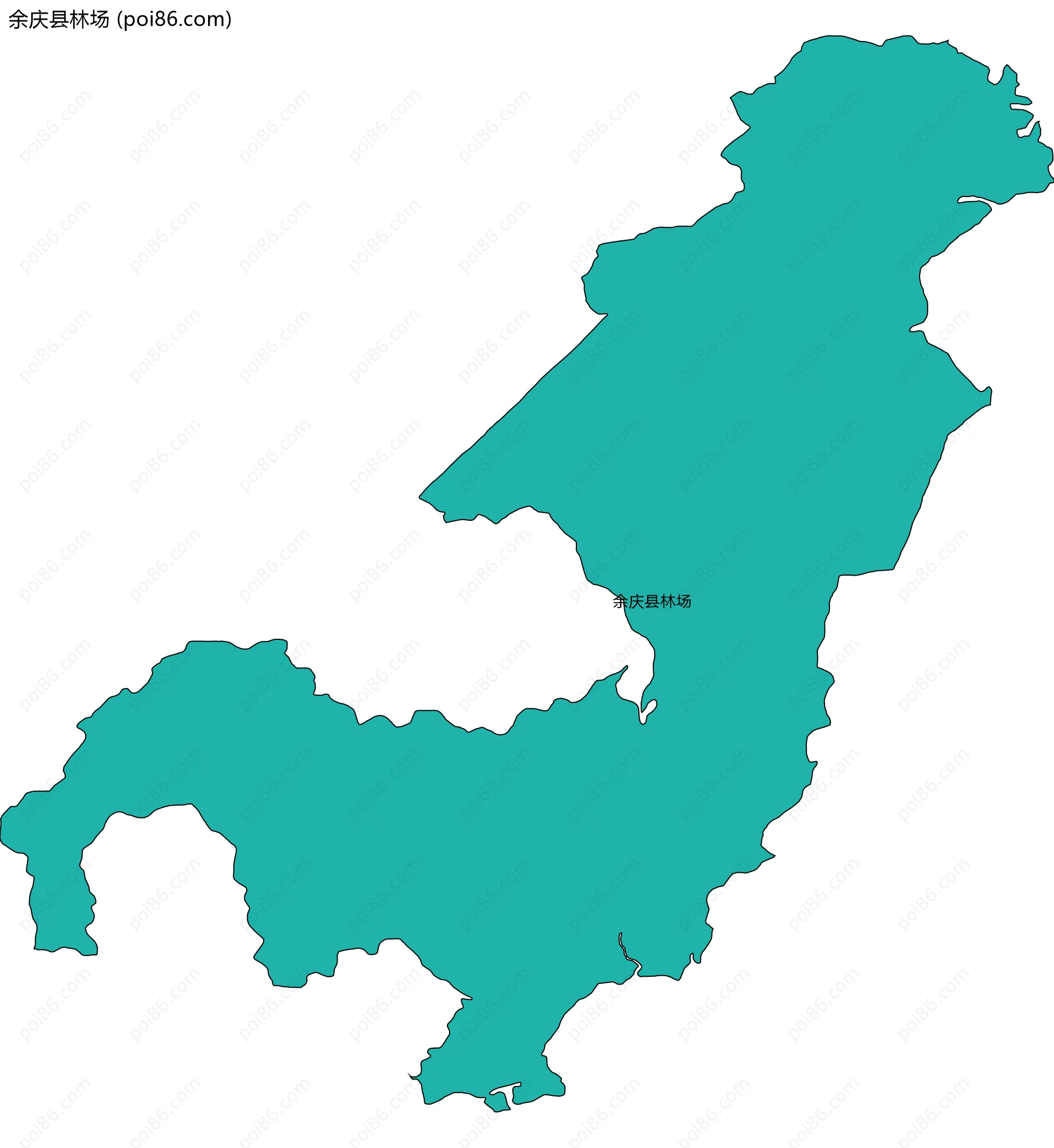 余庆县林场边界地图