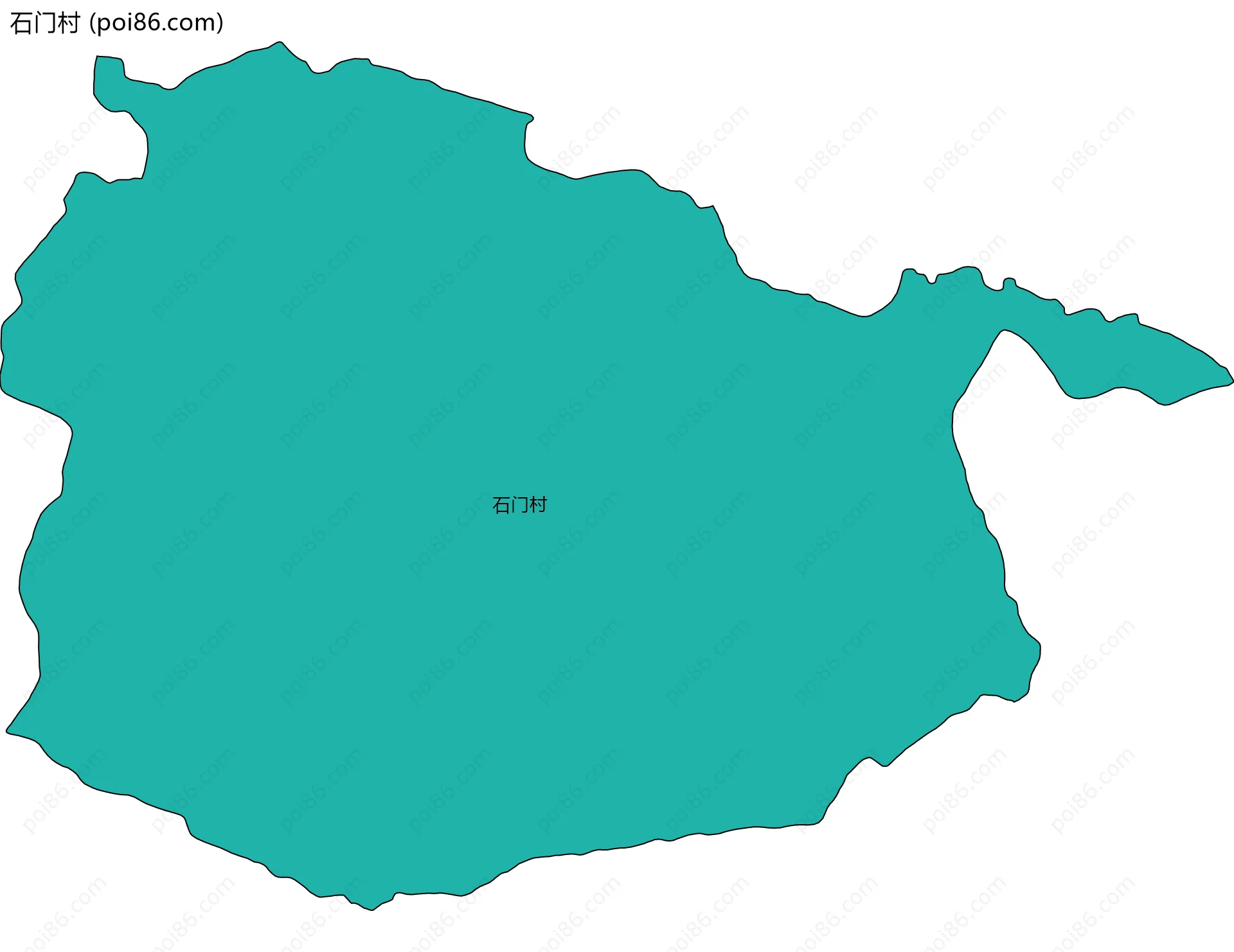 石门村边界地图