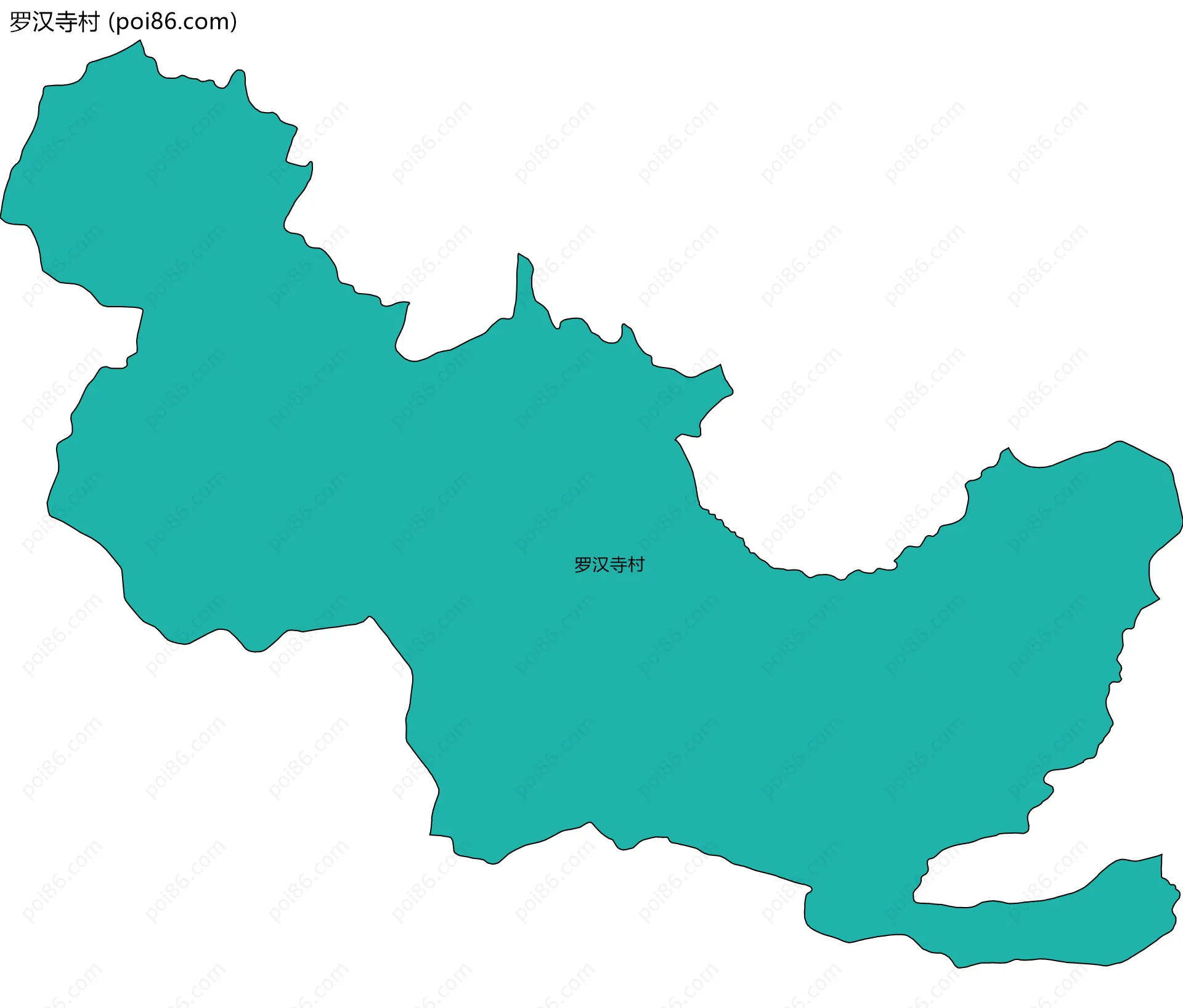 罗汉寺村边界地图