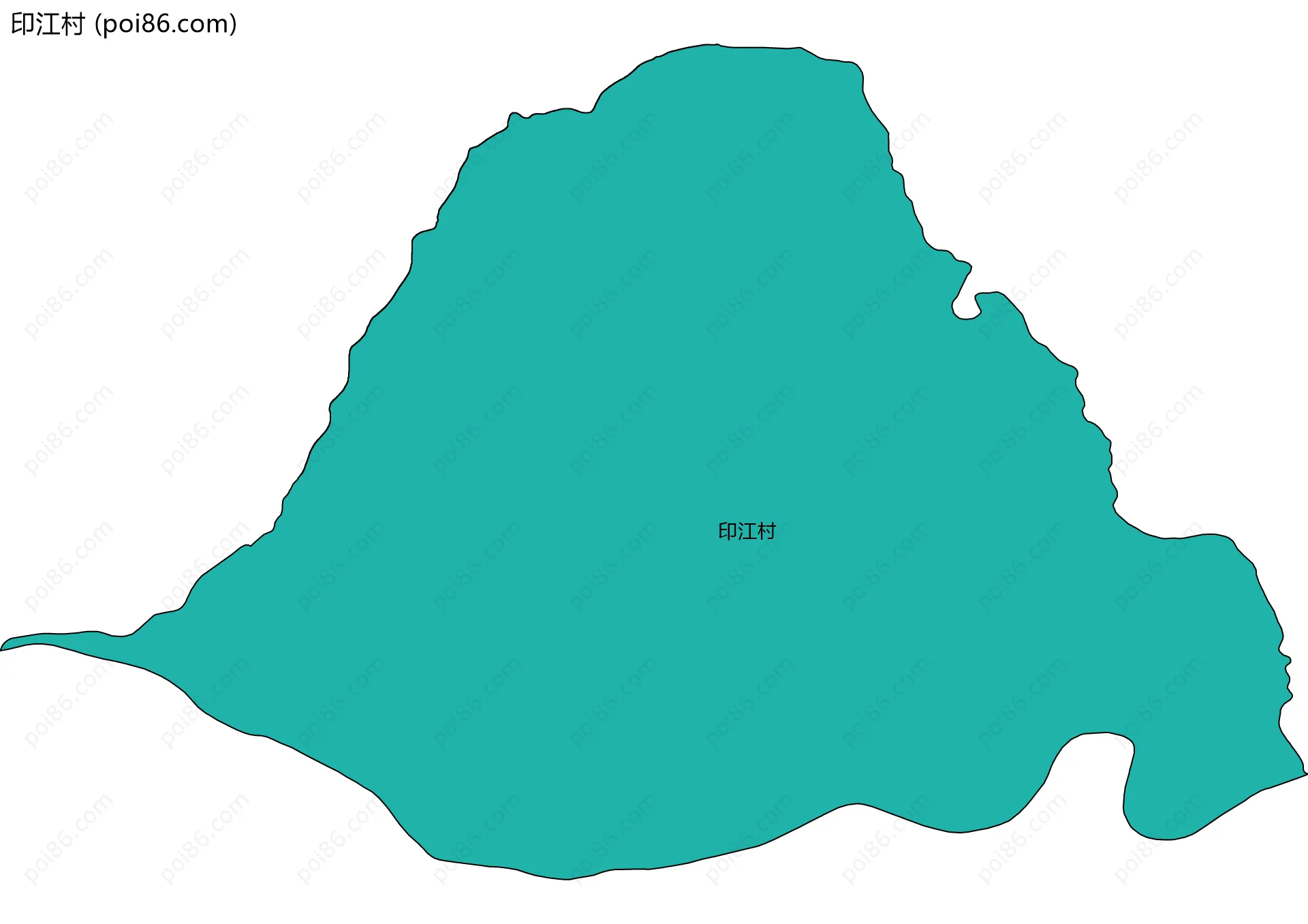 印江村边界地图