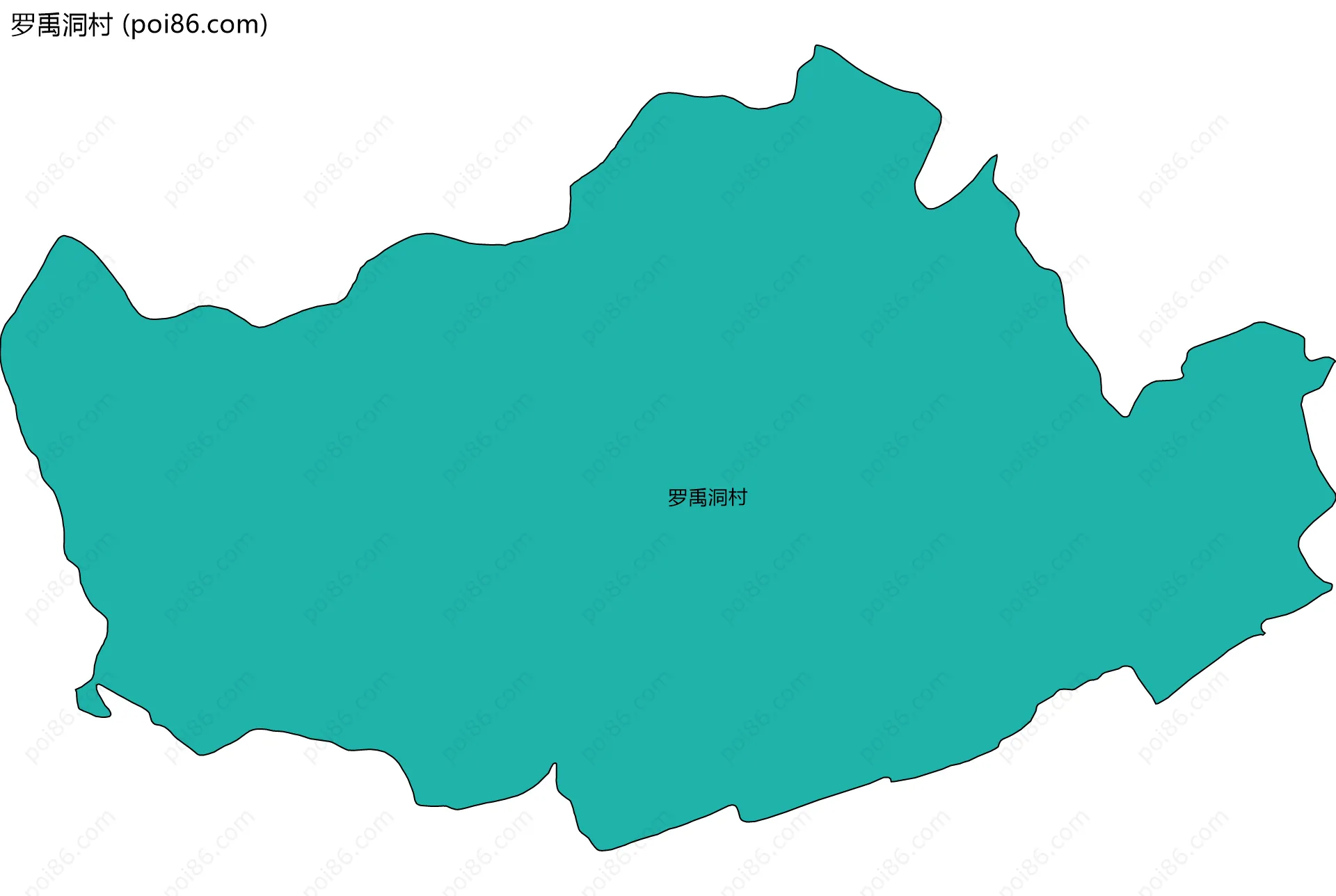 罗禹洞村边界地图