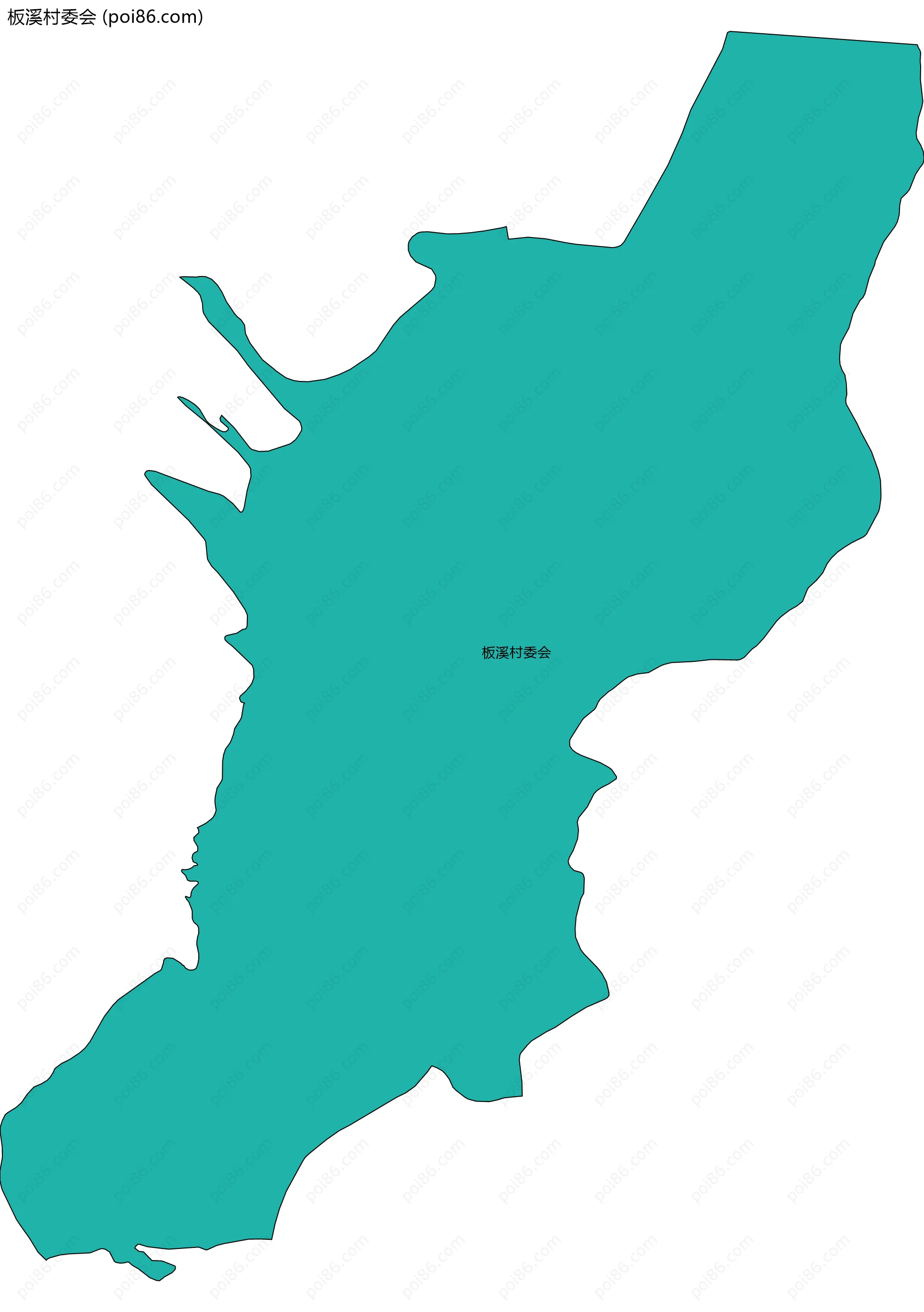 板溪村委会边界地图