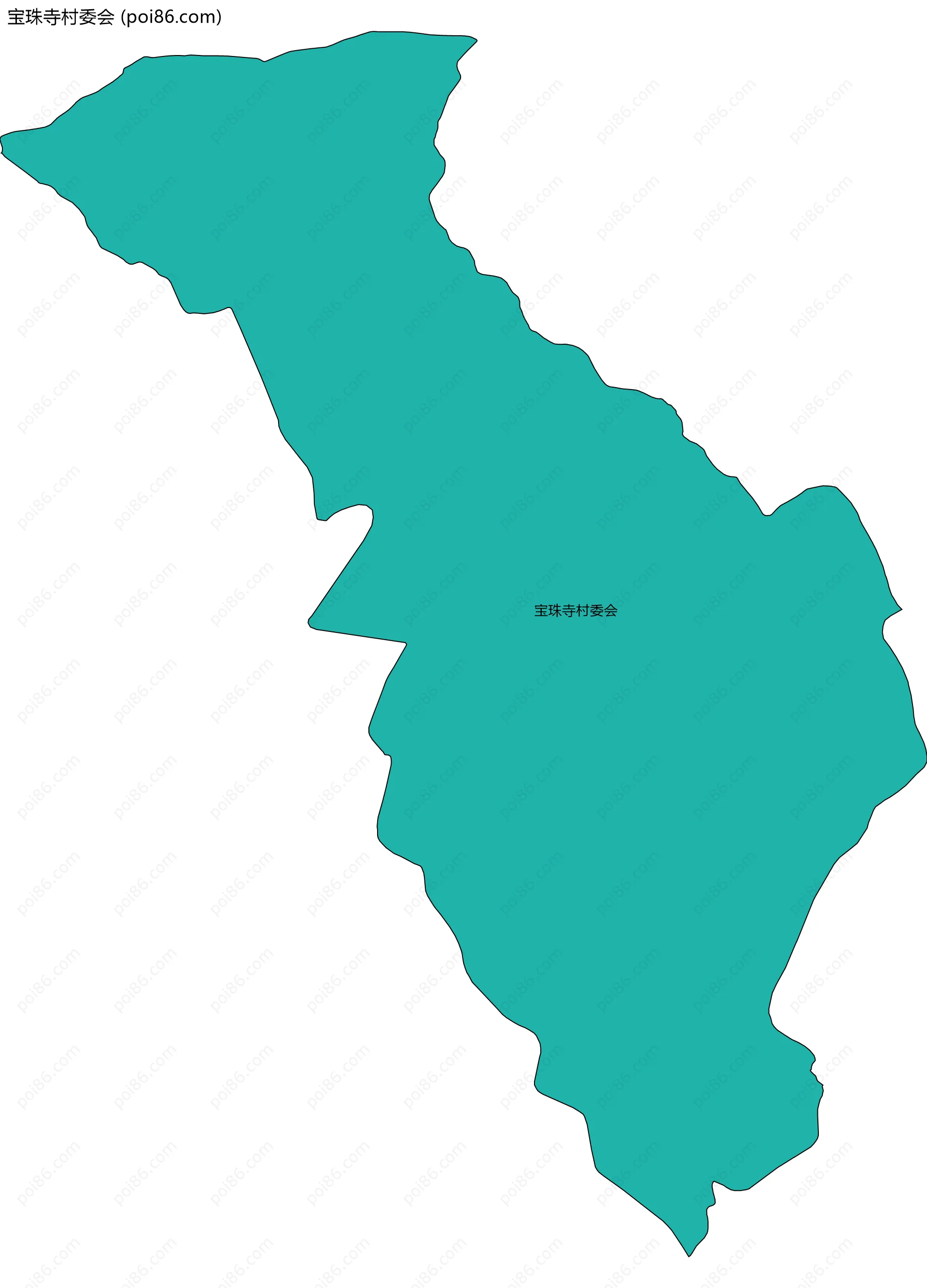 宝珠寺村委会边界地图