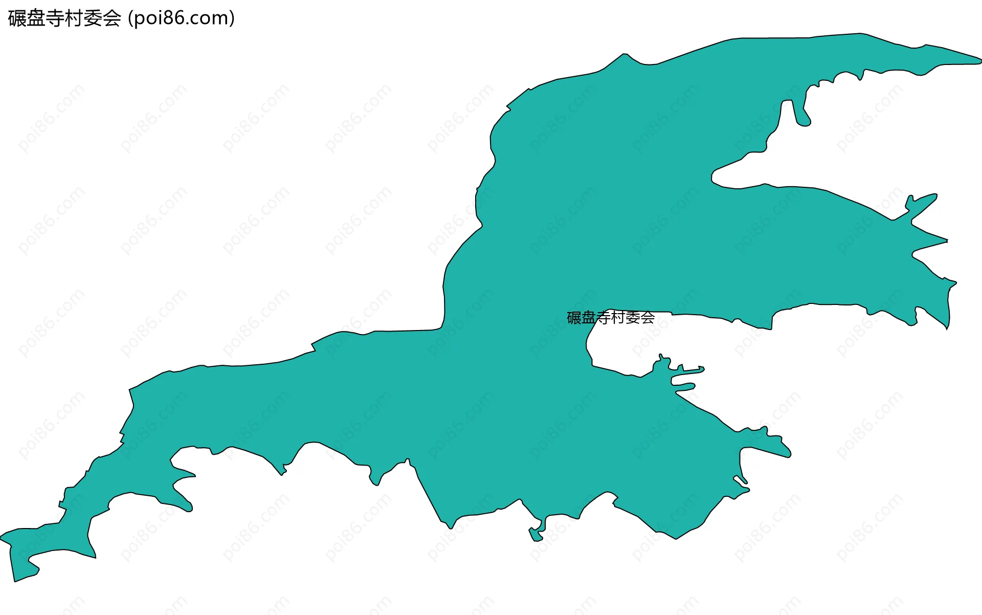 碾盘寺村委会边界地图