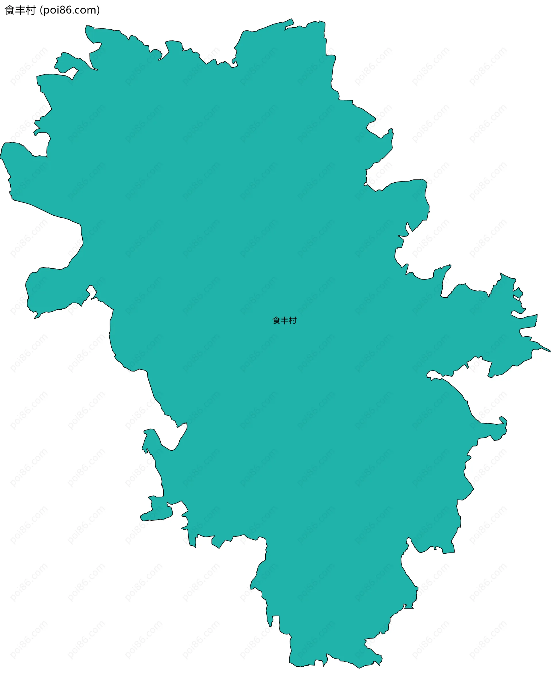 食丰村边界地图