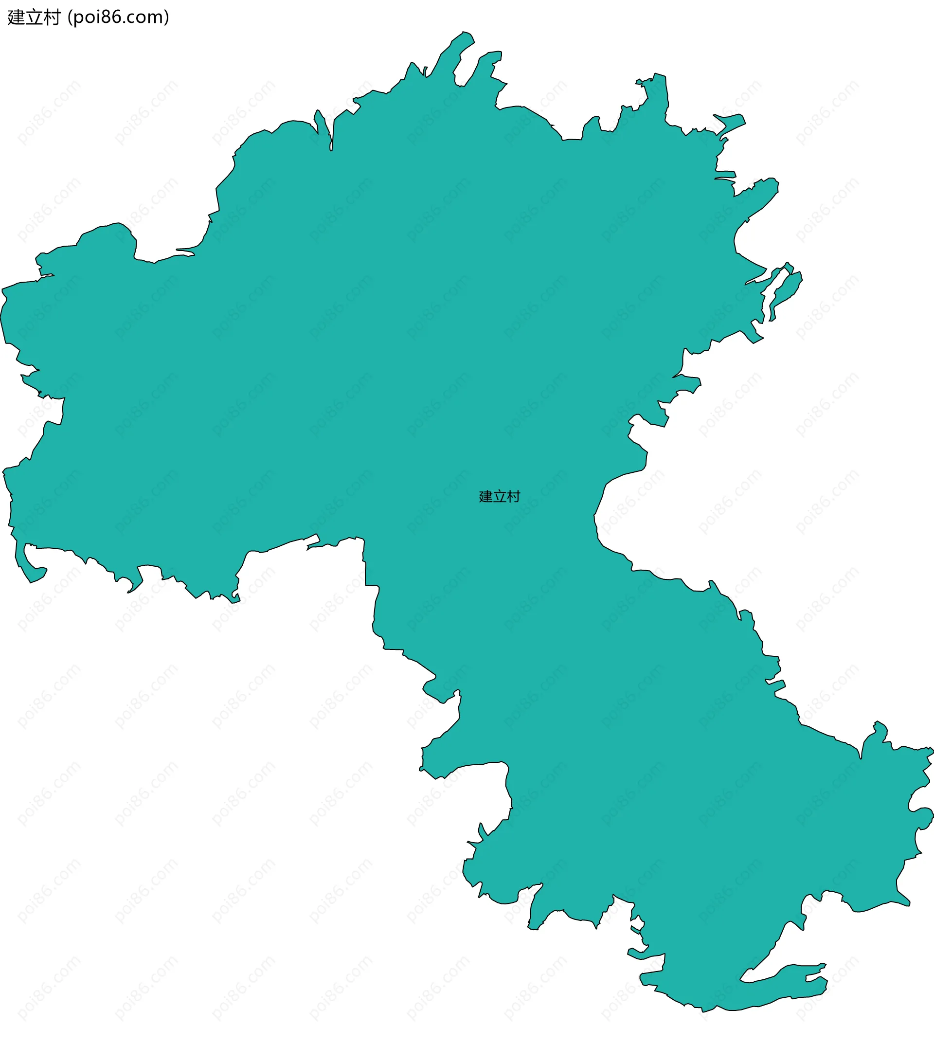 建立村边界地图