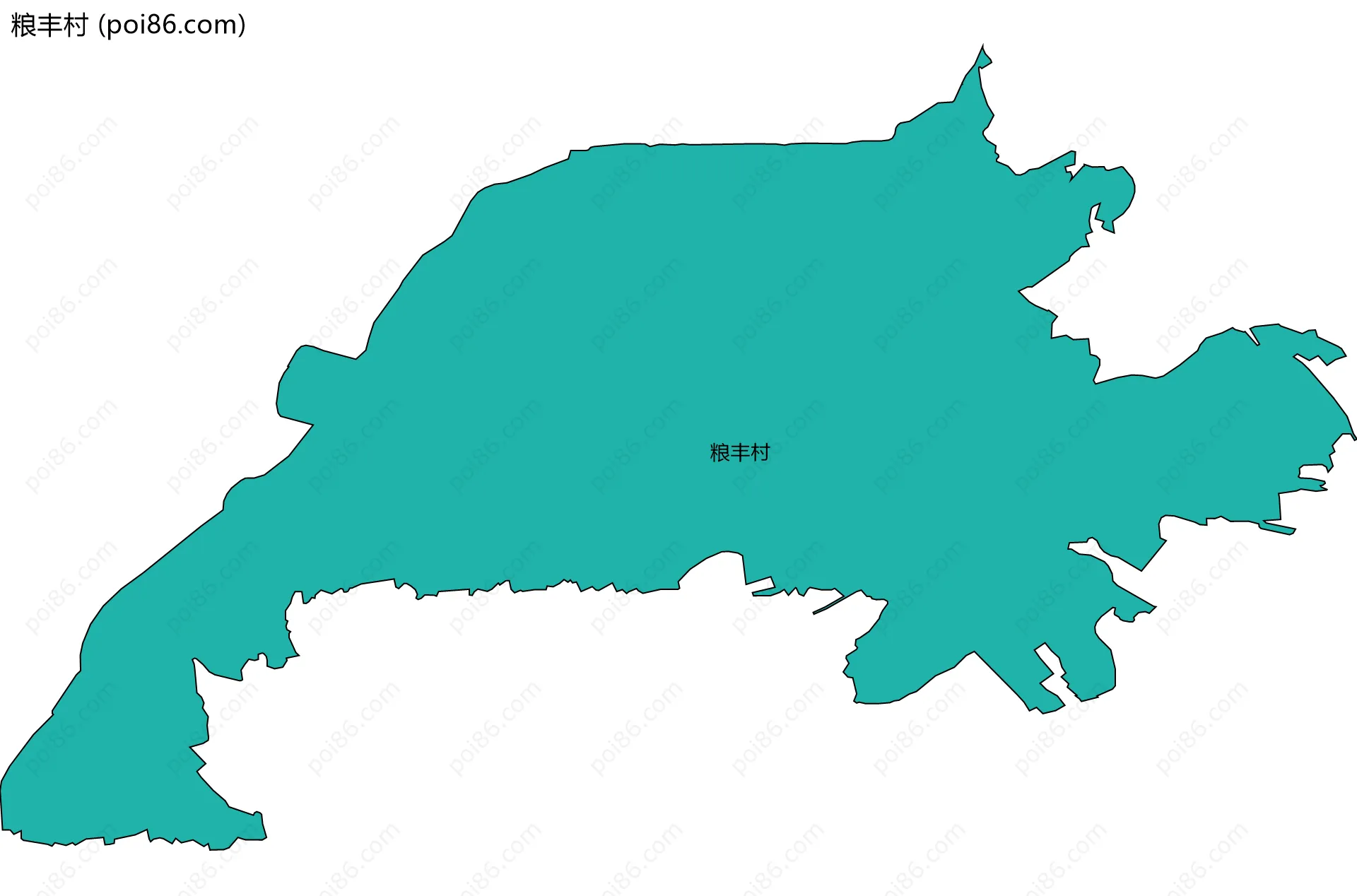 粮丰村边界地图