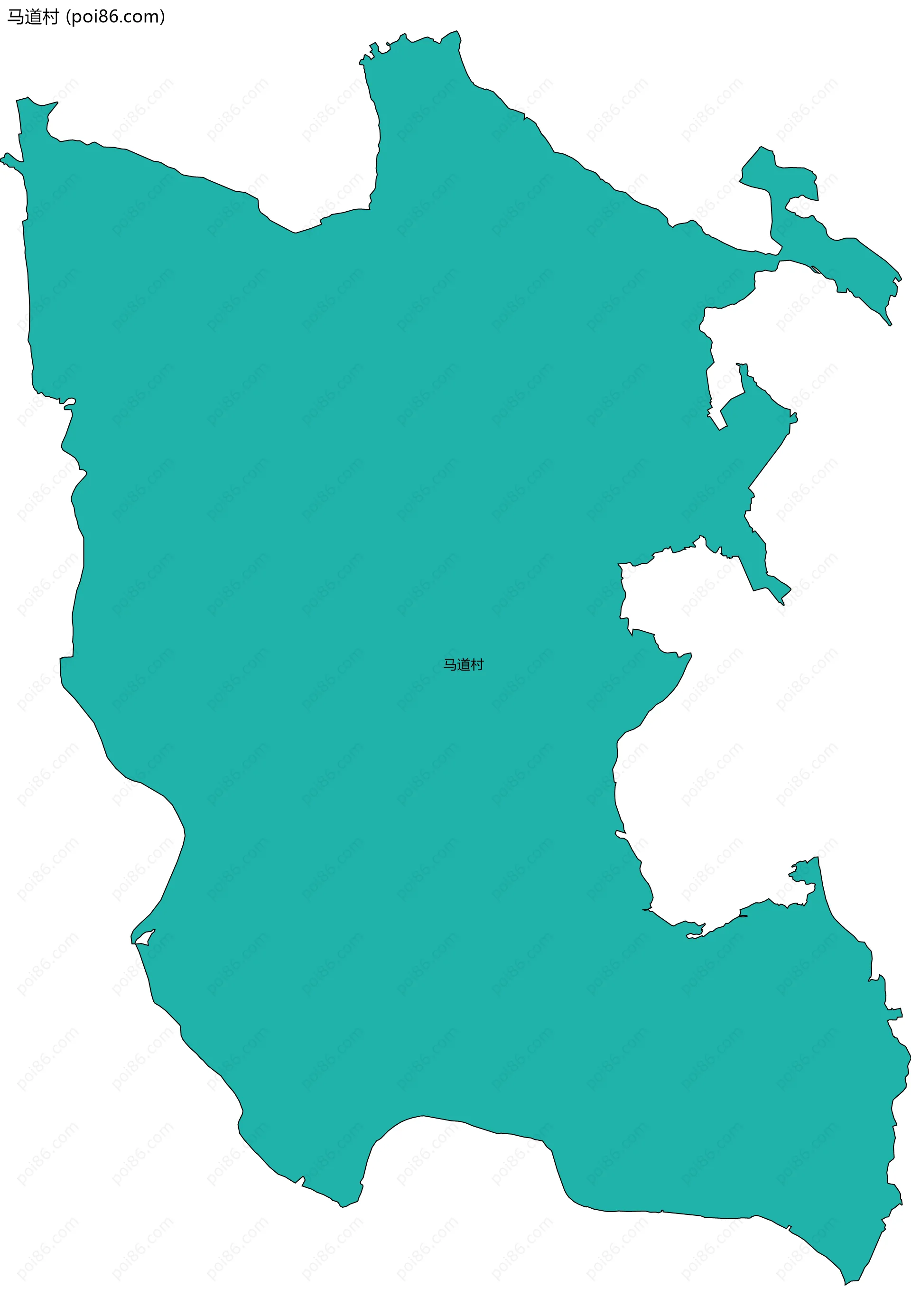 马道村边界地图