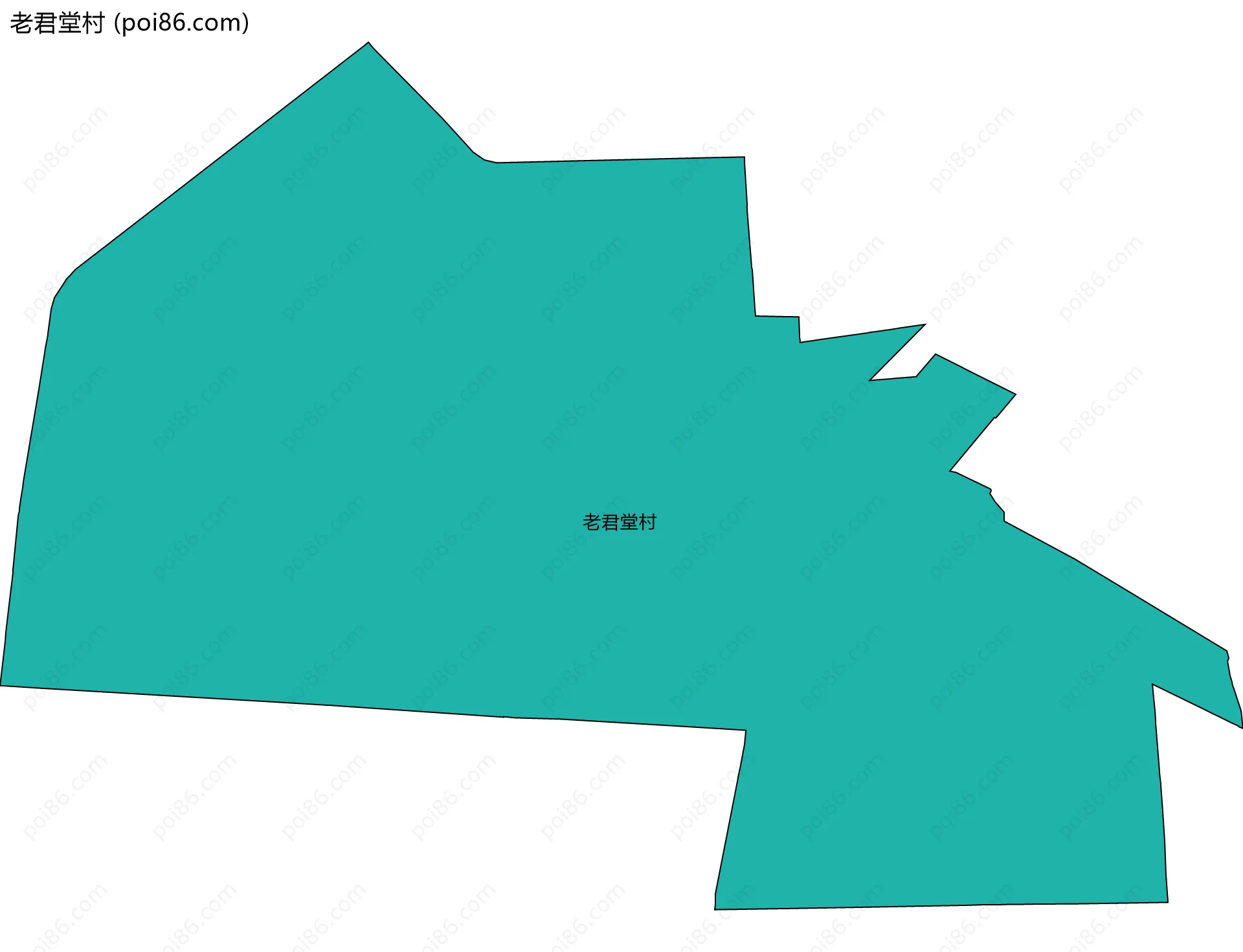 老君堂村边界地图