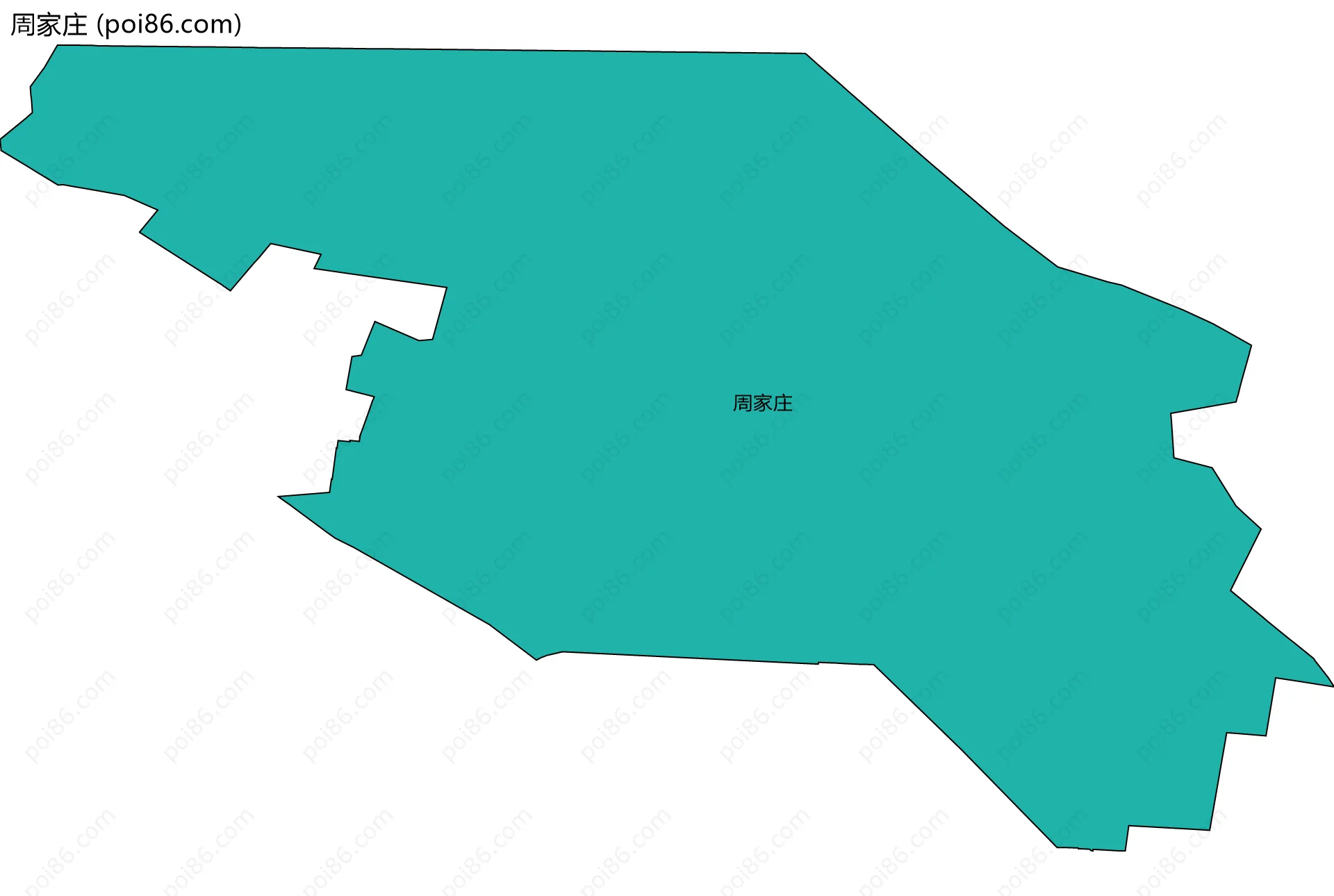 周家庄边界地图