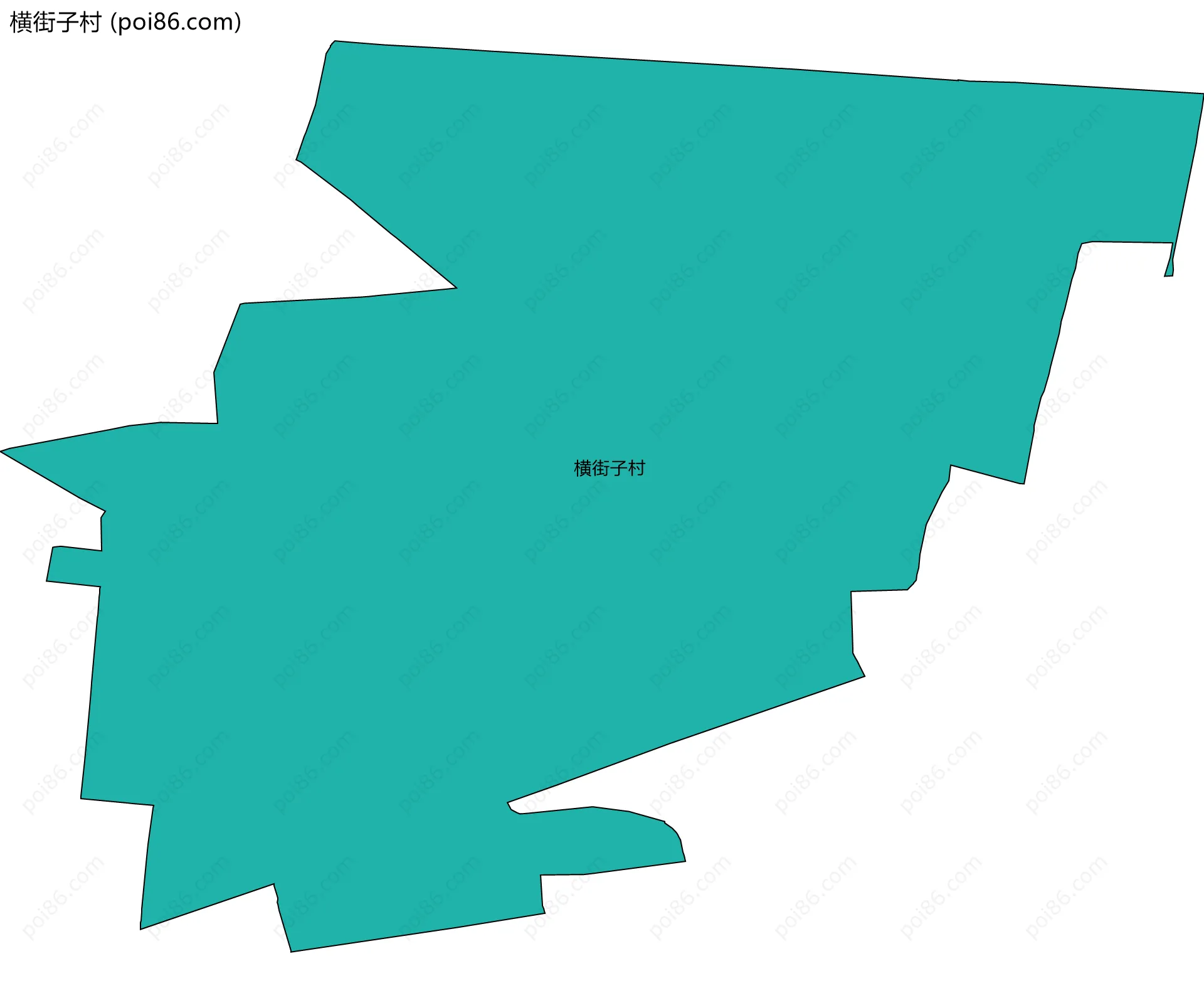 横街子村边界地图