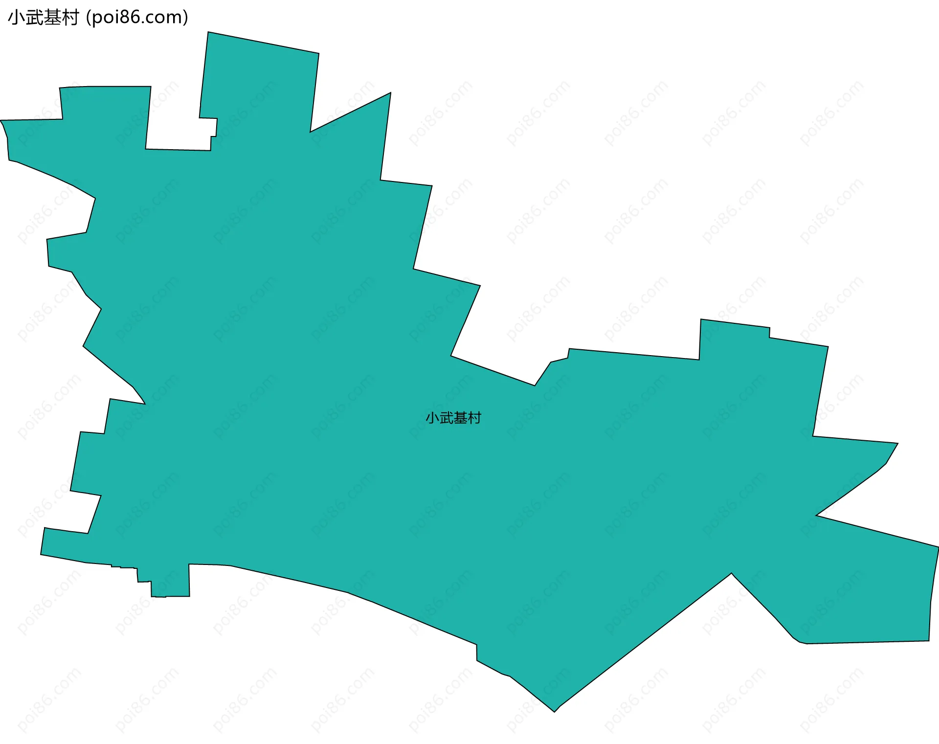 小武基村边界地图
