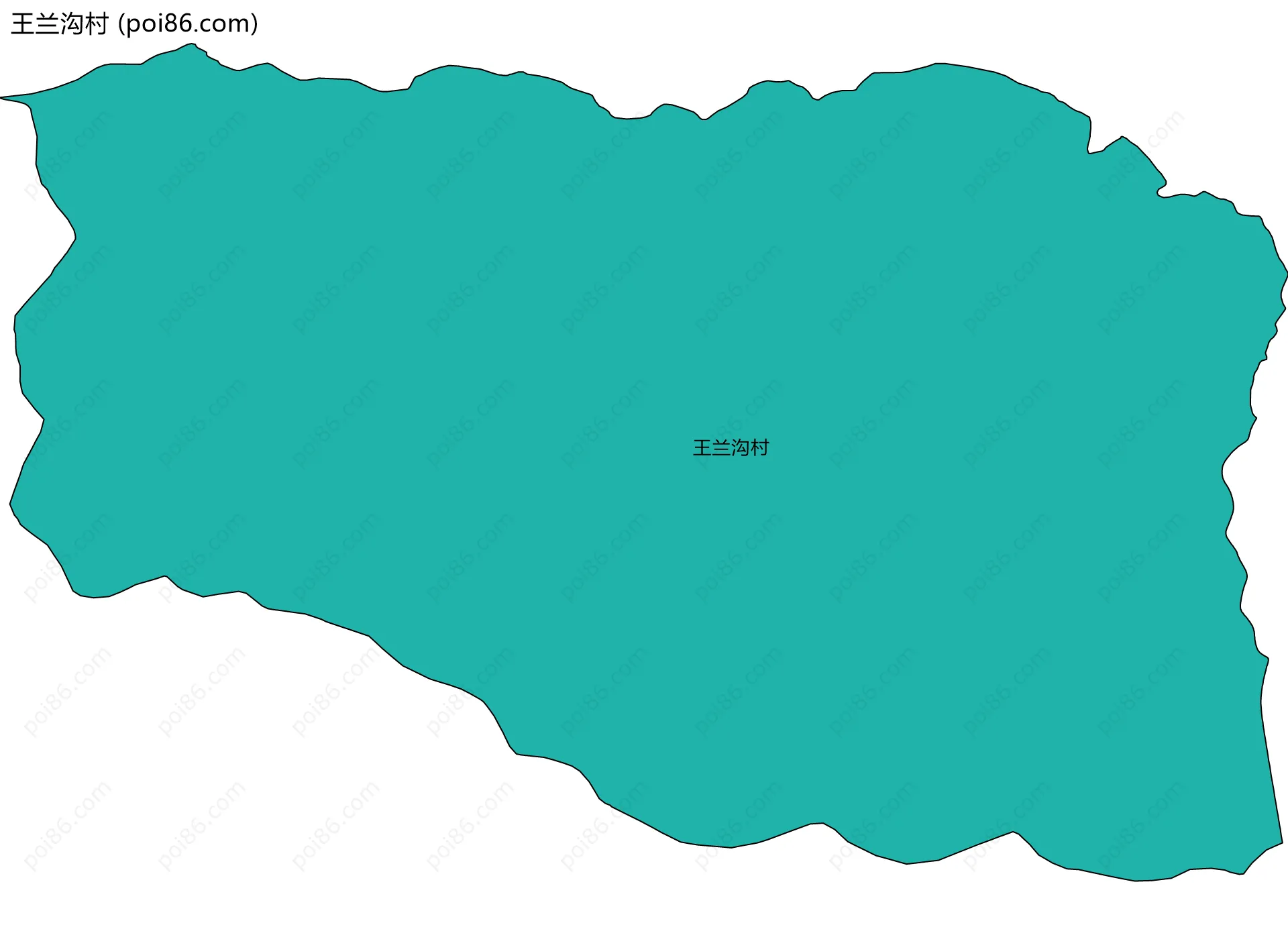 王兰沟村边界地图
