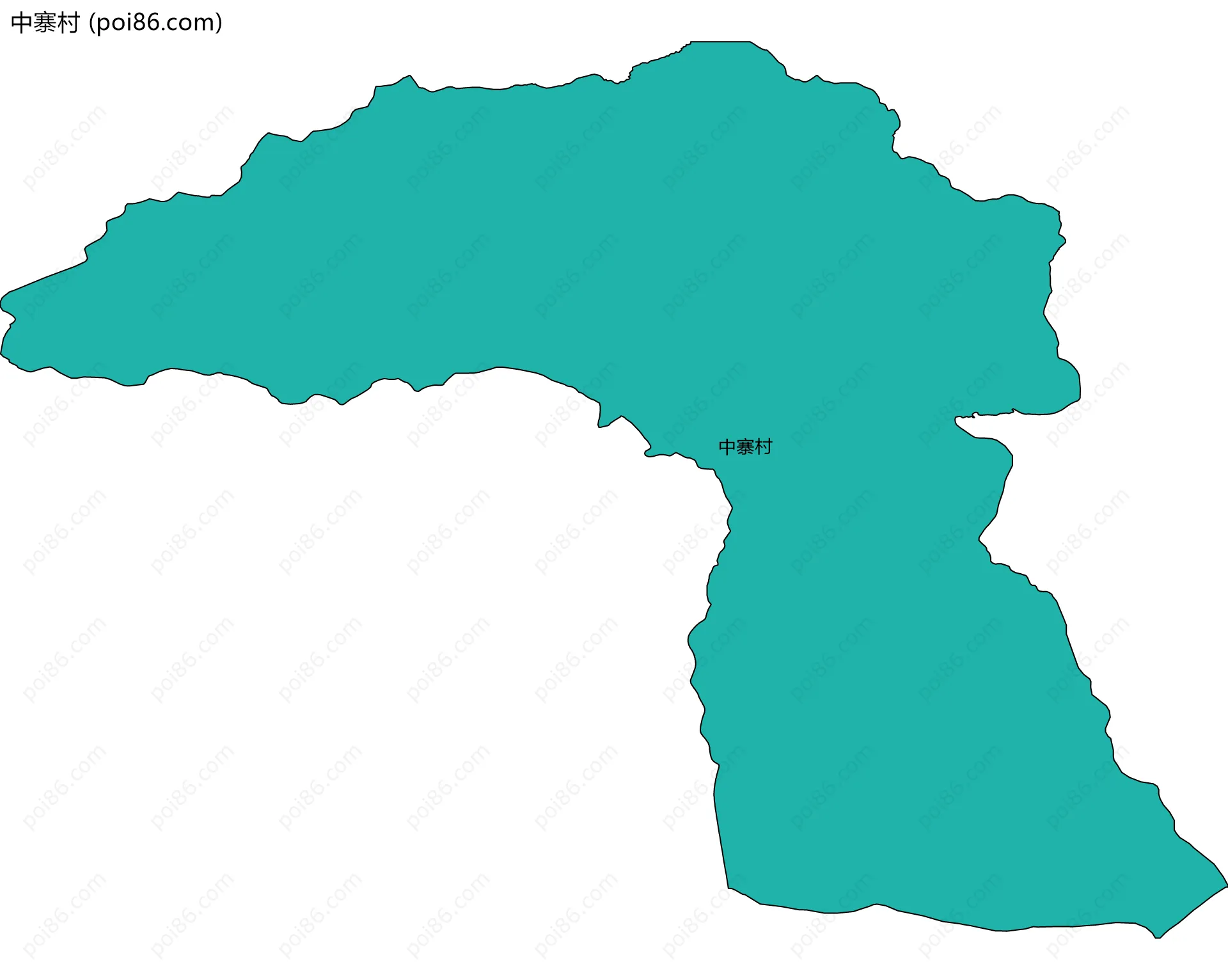 中寨村边界地图