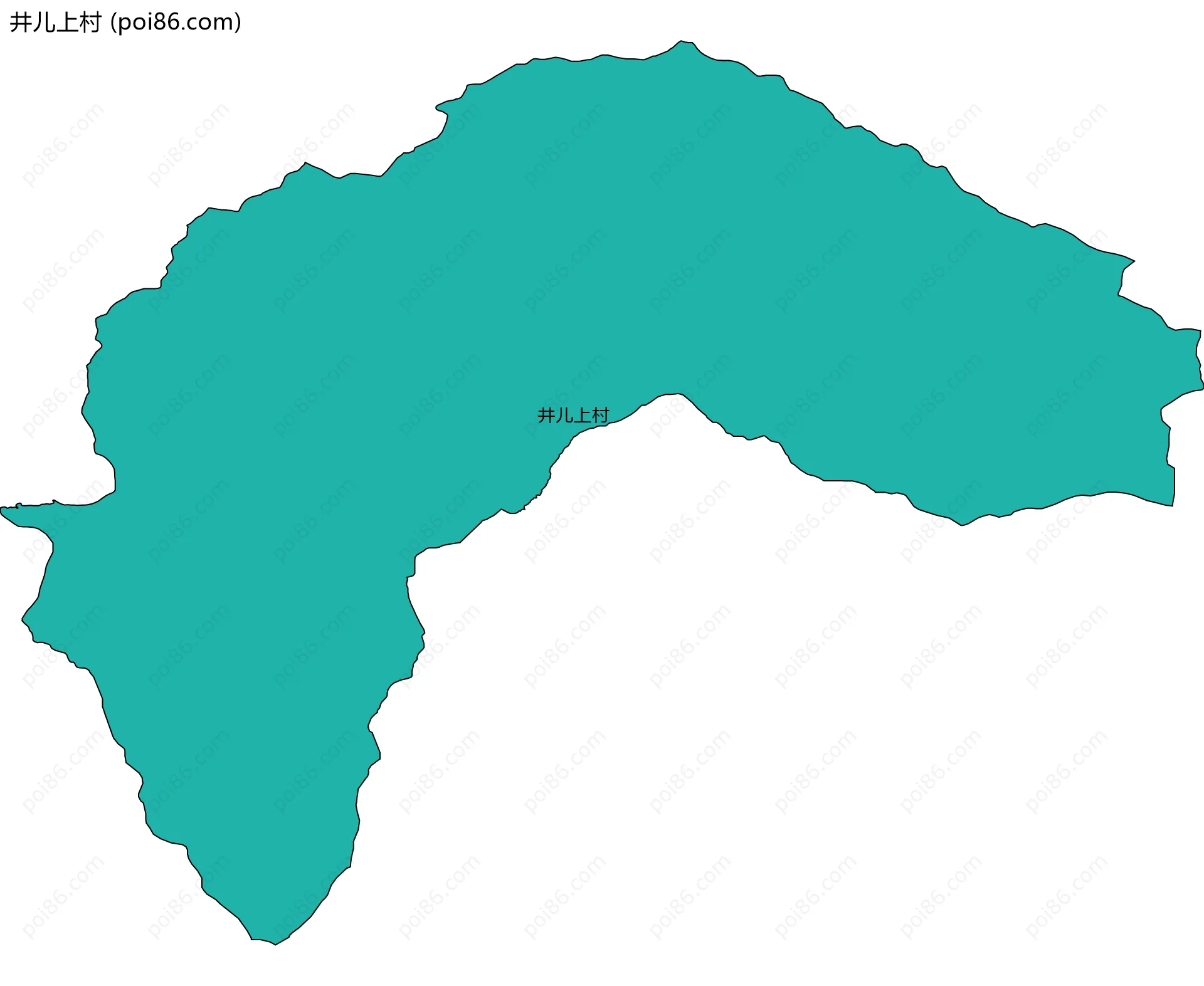 井儿上村边界地图