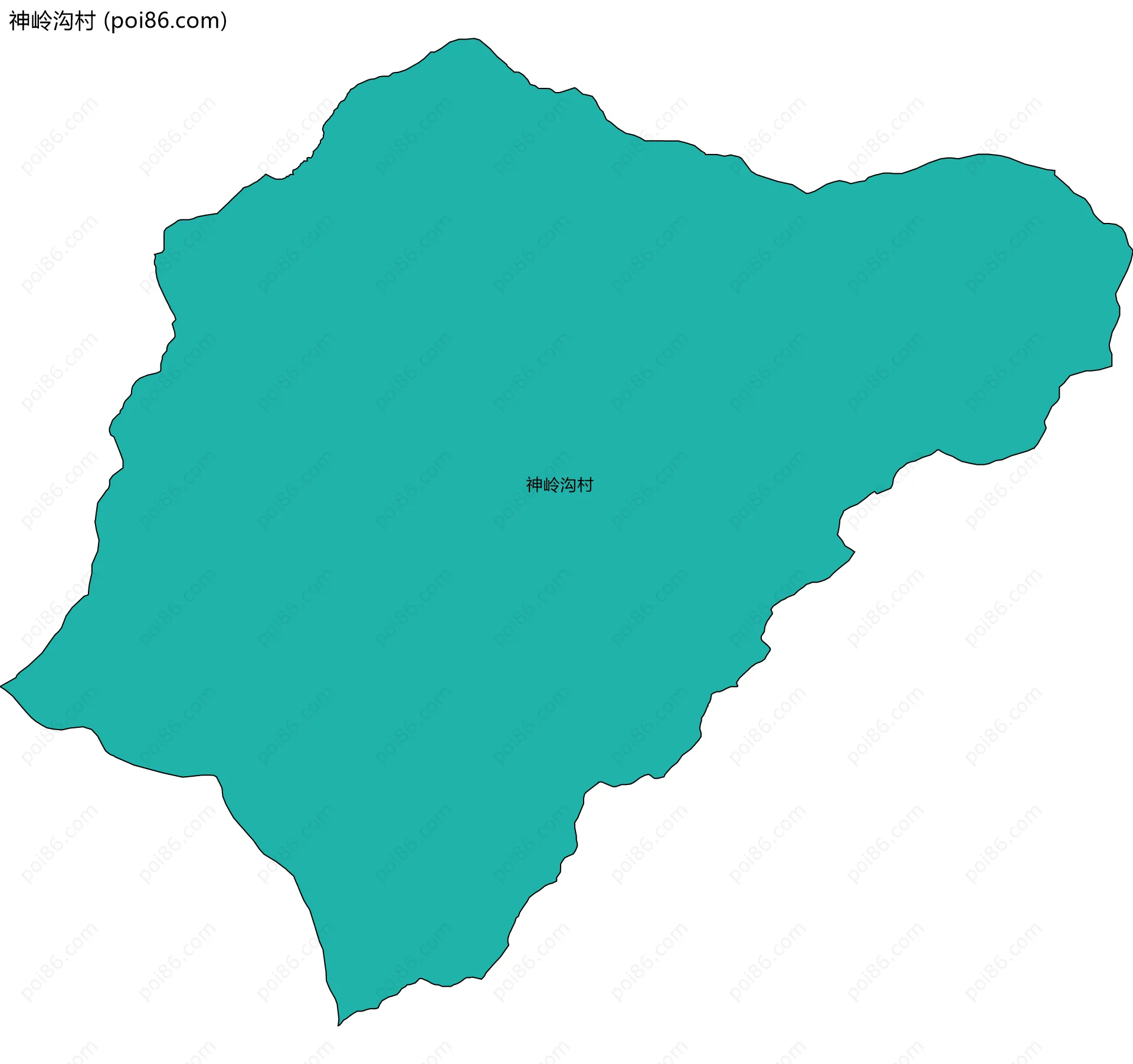 神岭沟村边界地图