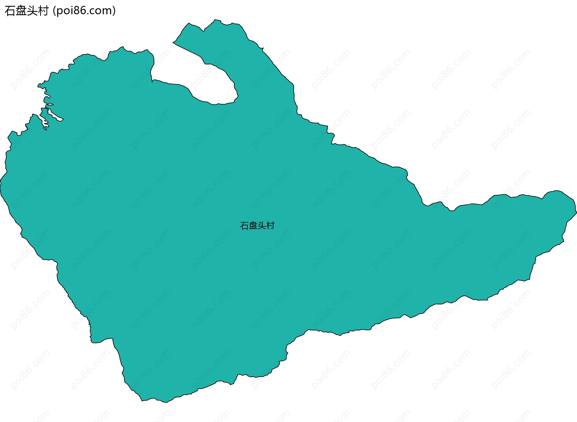 石盘头村边界地图
