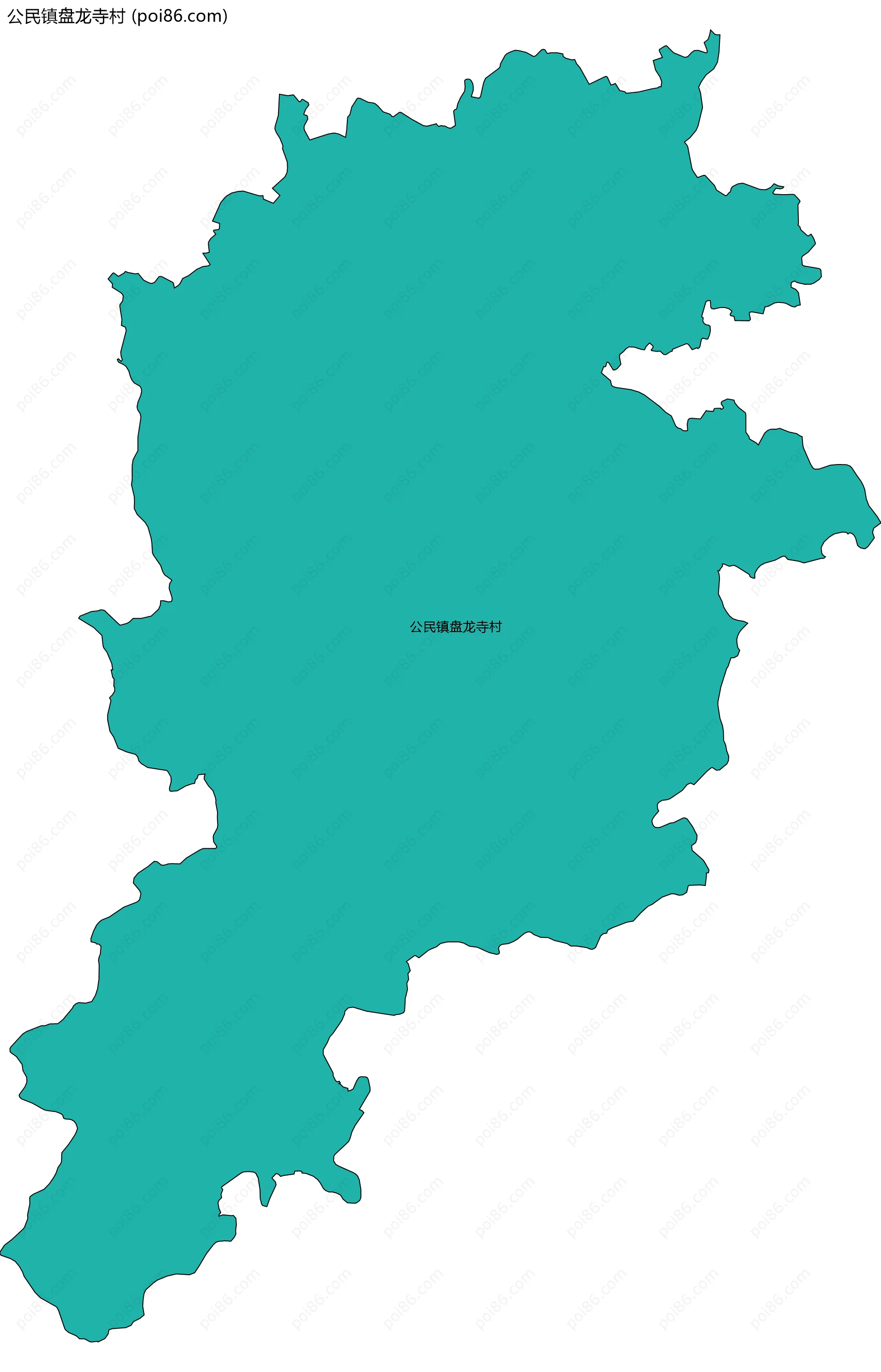 公民镇盘龙寺村边界地图
