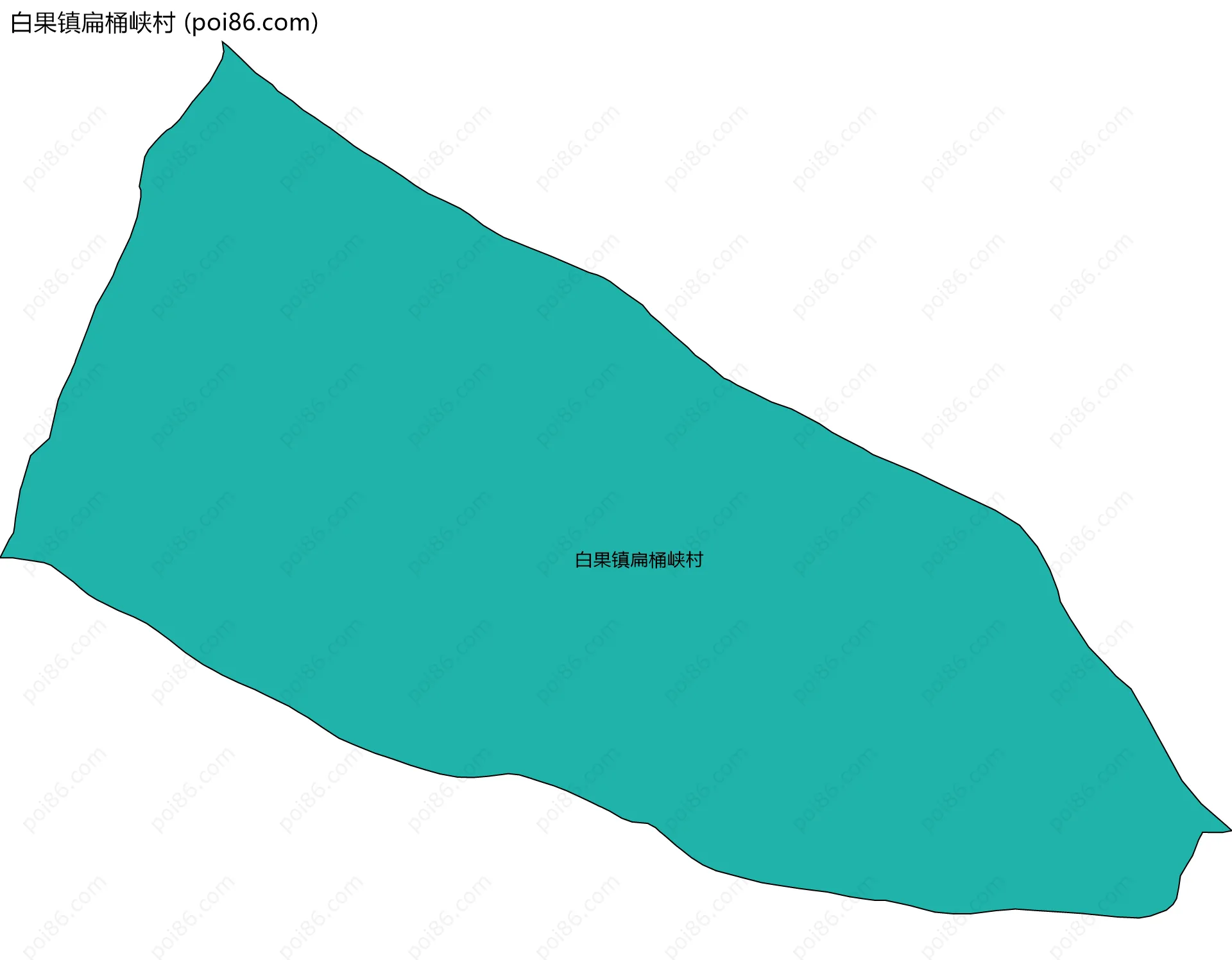 白果镇扁桶峡村边界地图