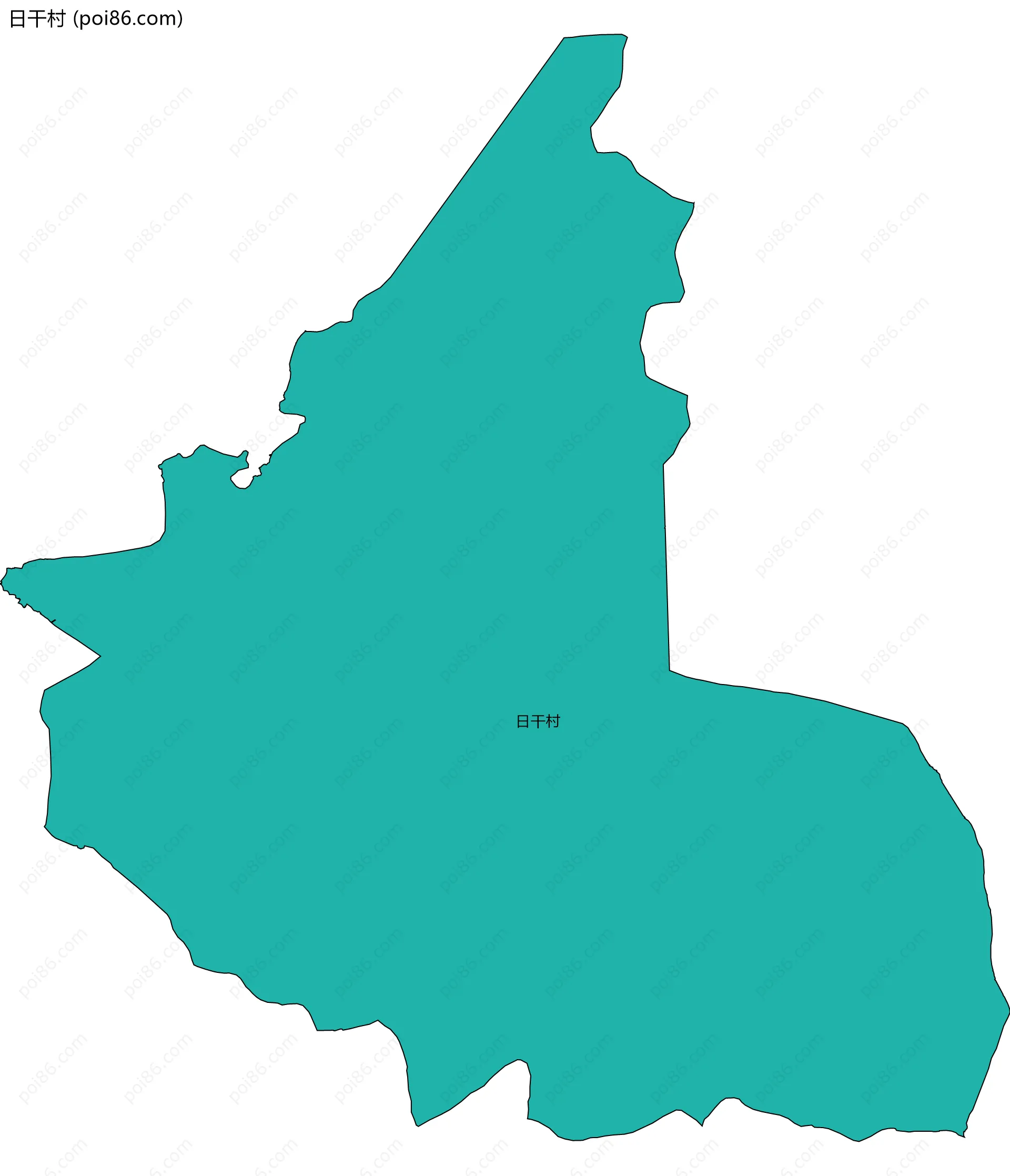 日干村边界地图