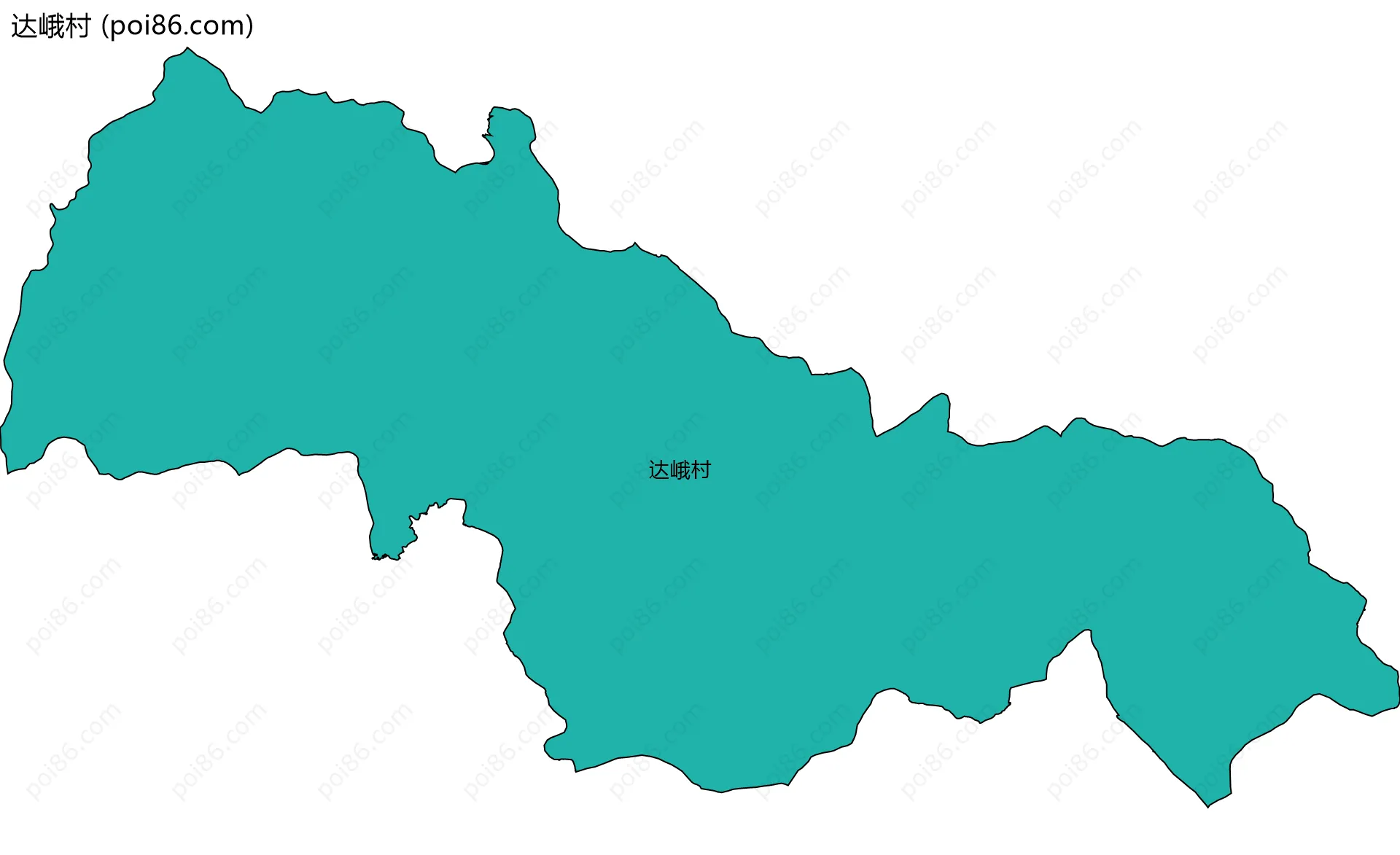 达峨村边界地图