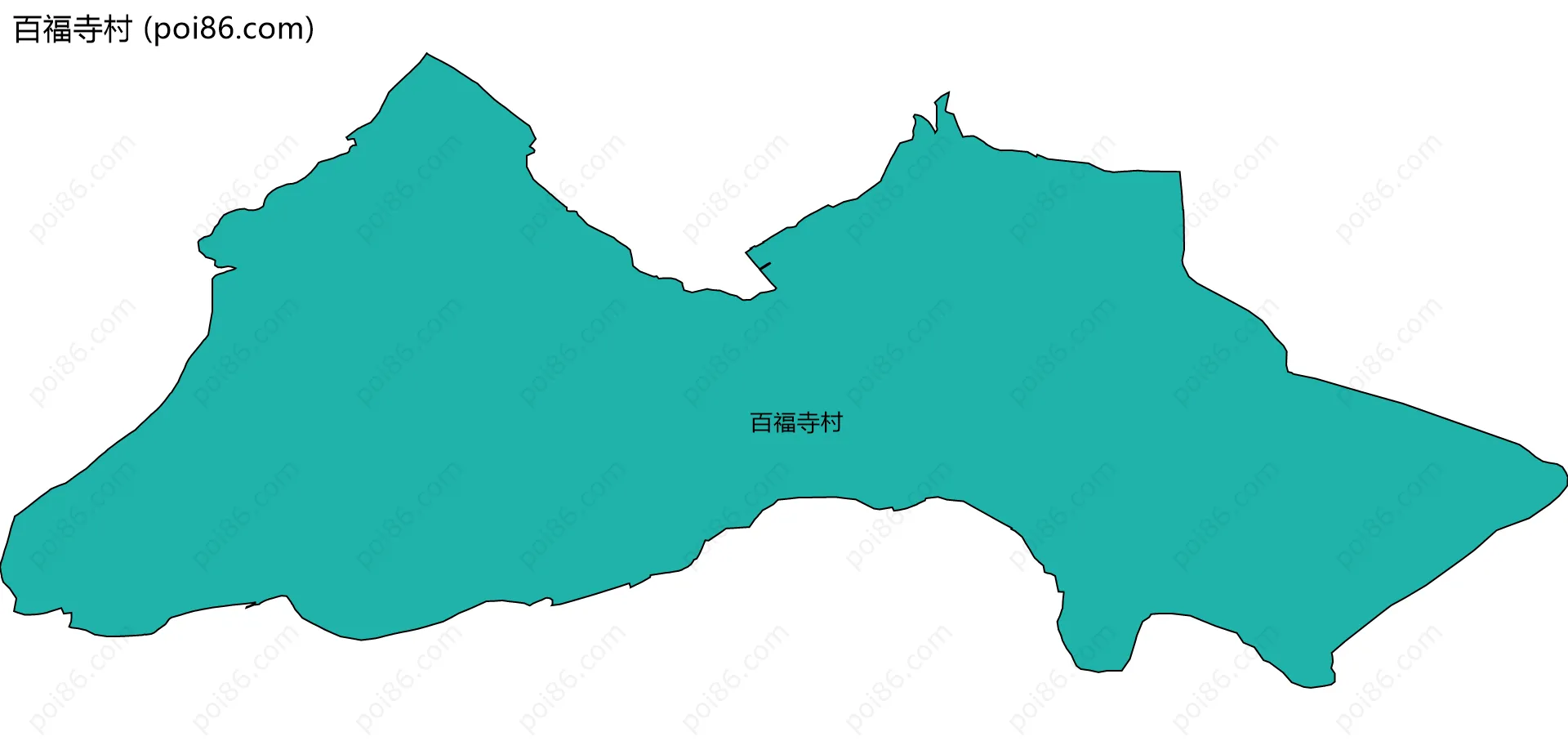 百福寺村边界地图