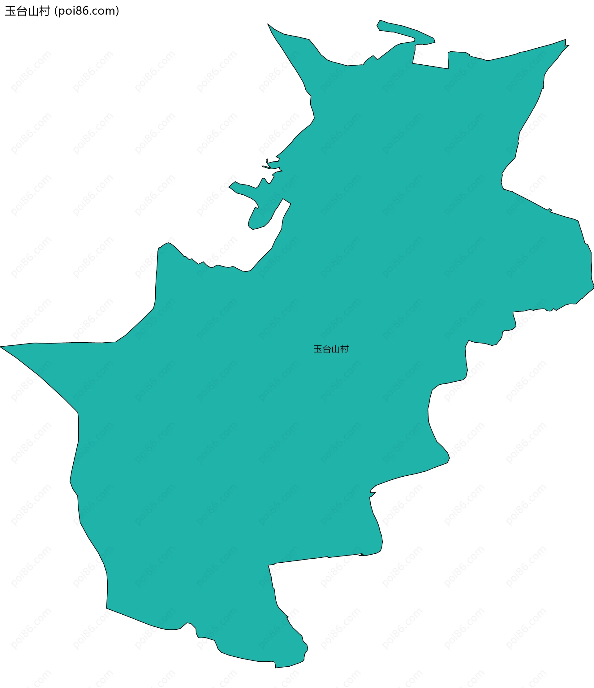 玉台山村边界地图