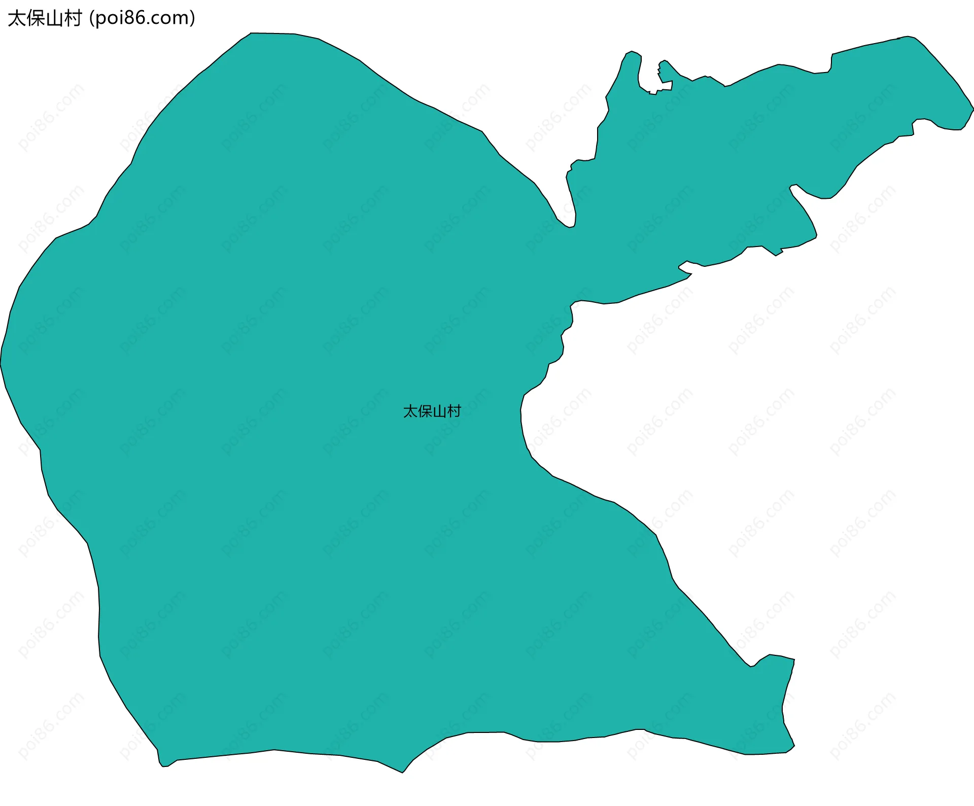 太保山村边界地图
