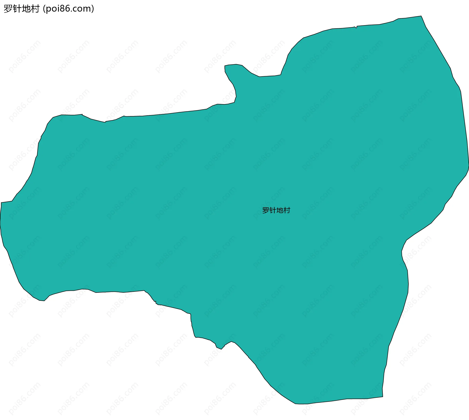 罗针地村边界地图