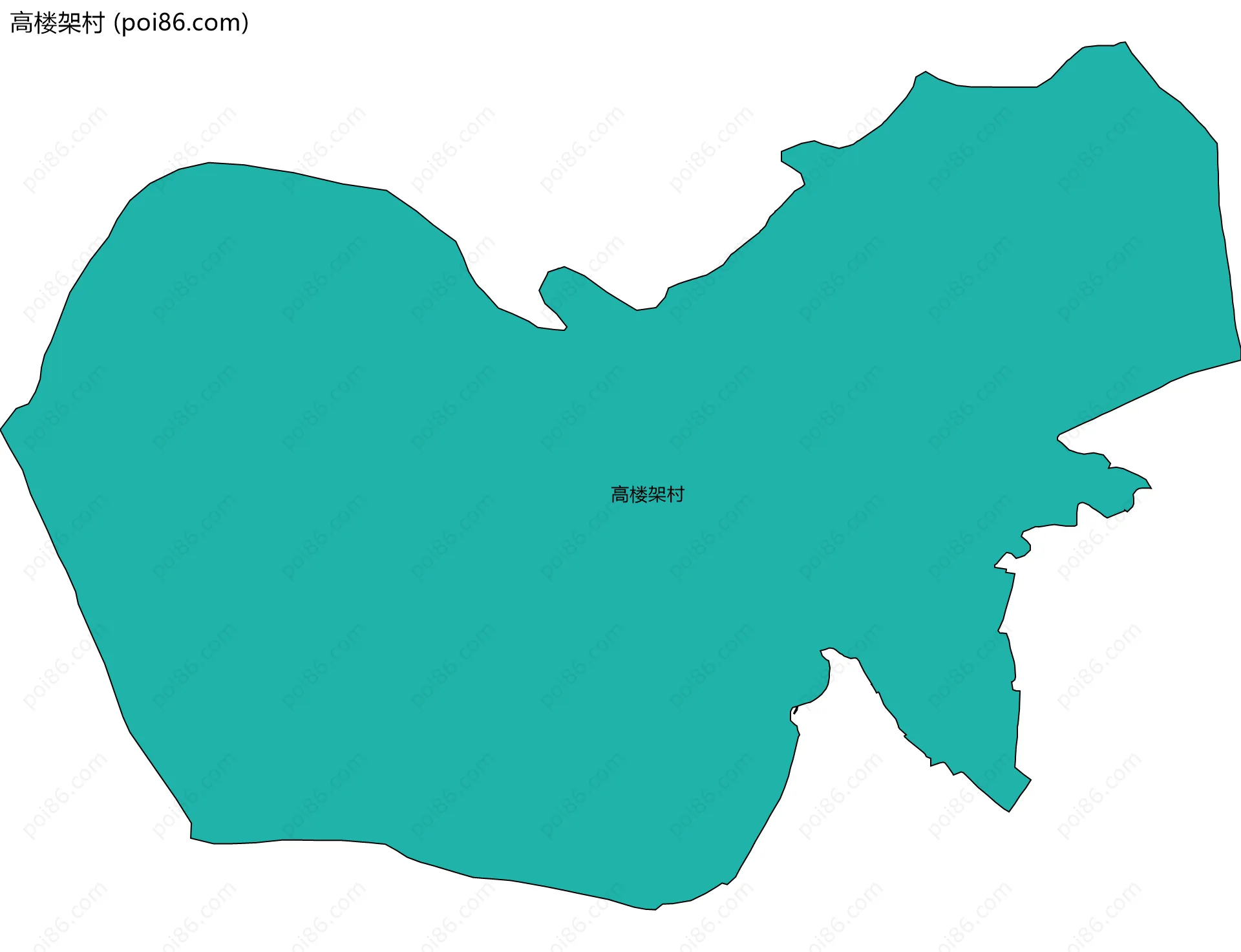 高楼架村边界地图