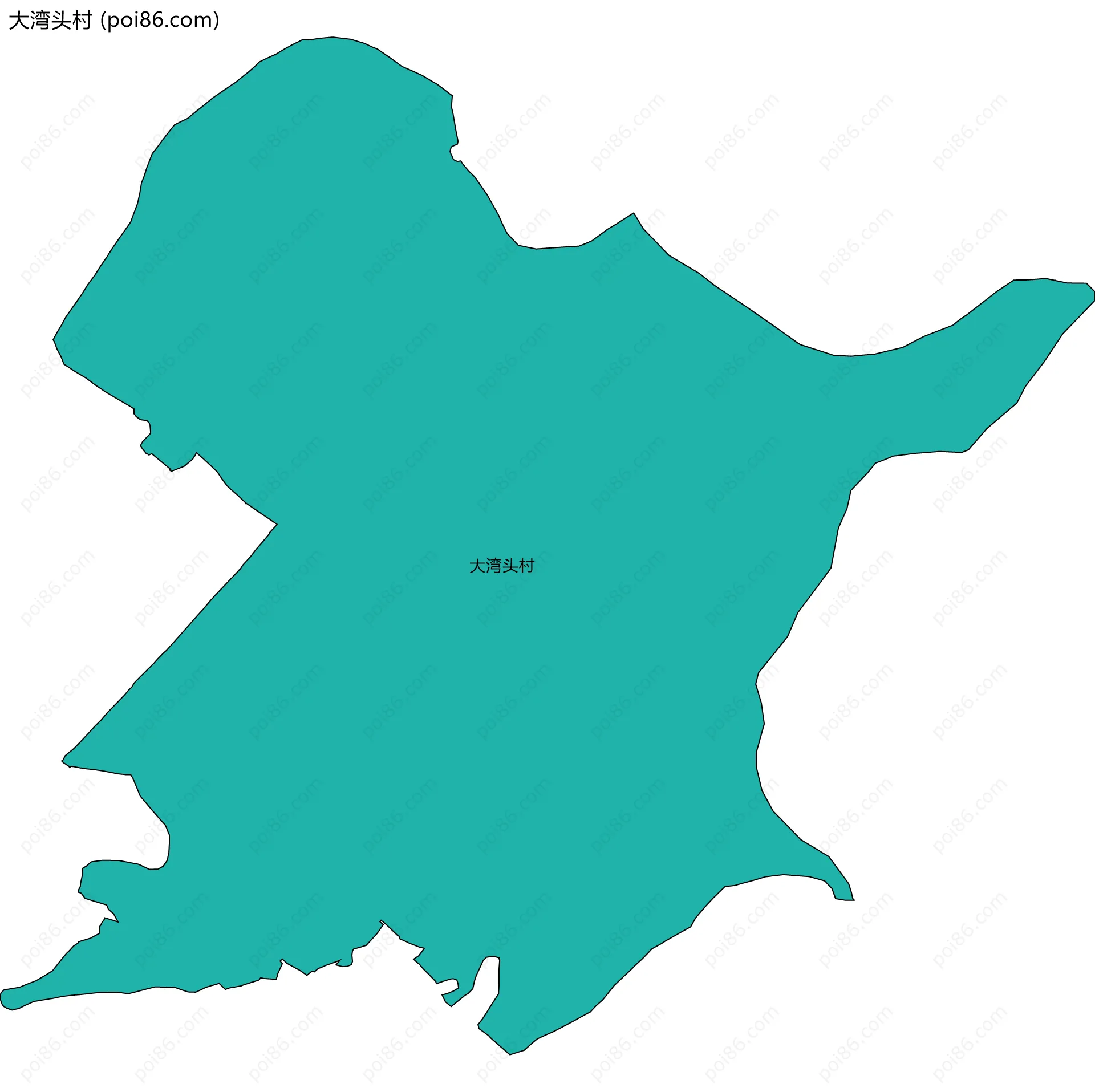 大湾头村边界地图