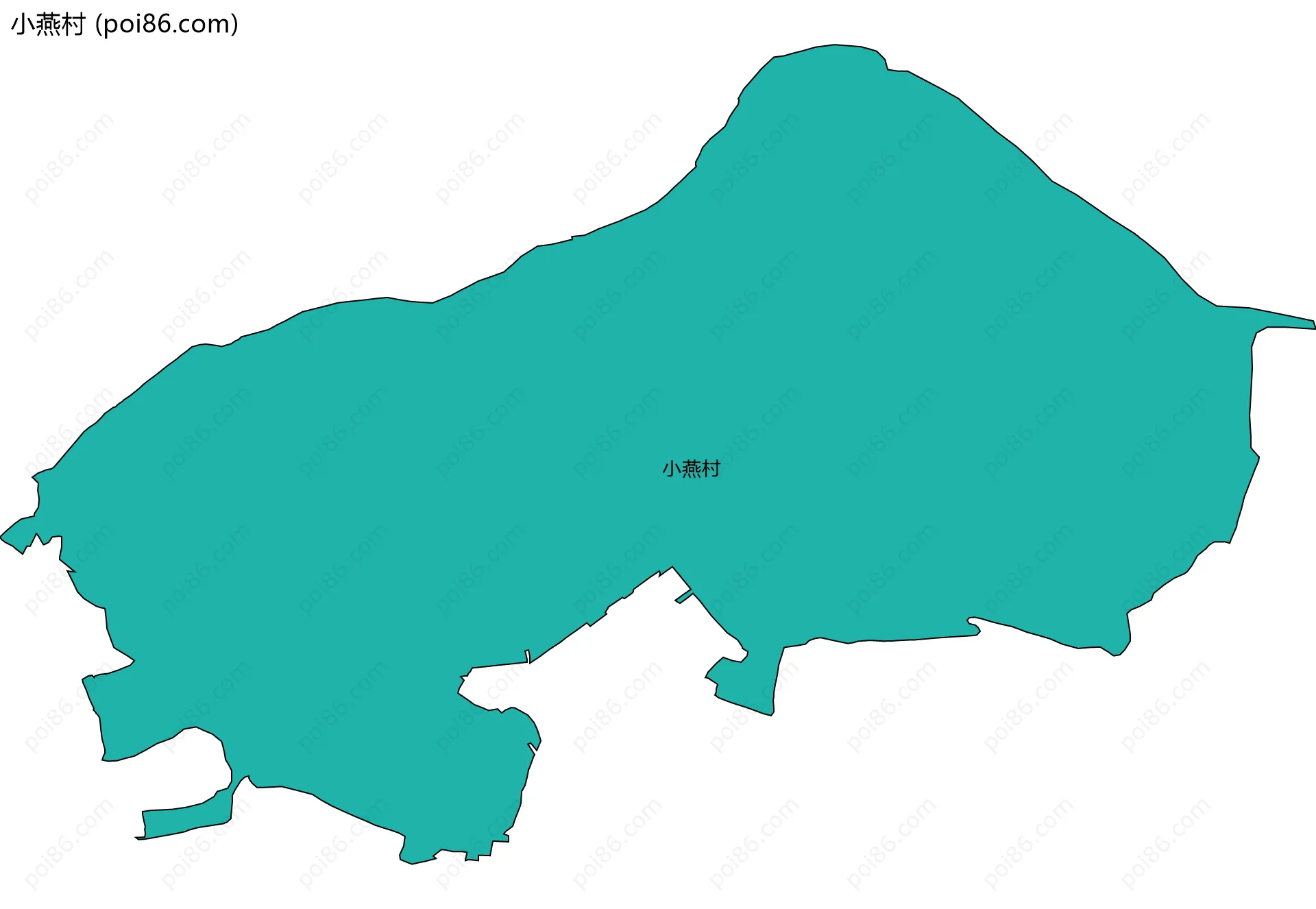 小燕村边界地图