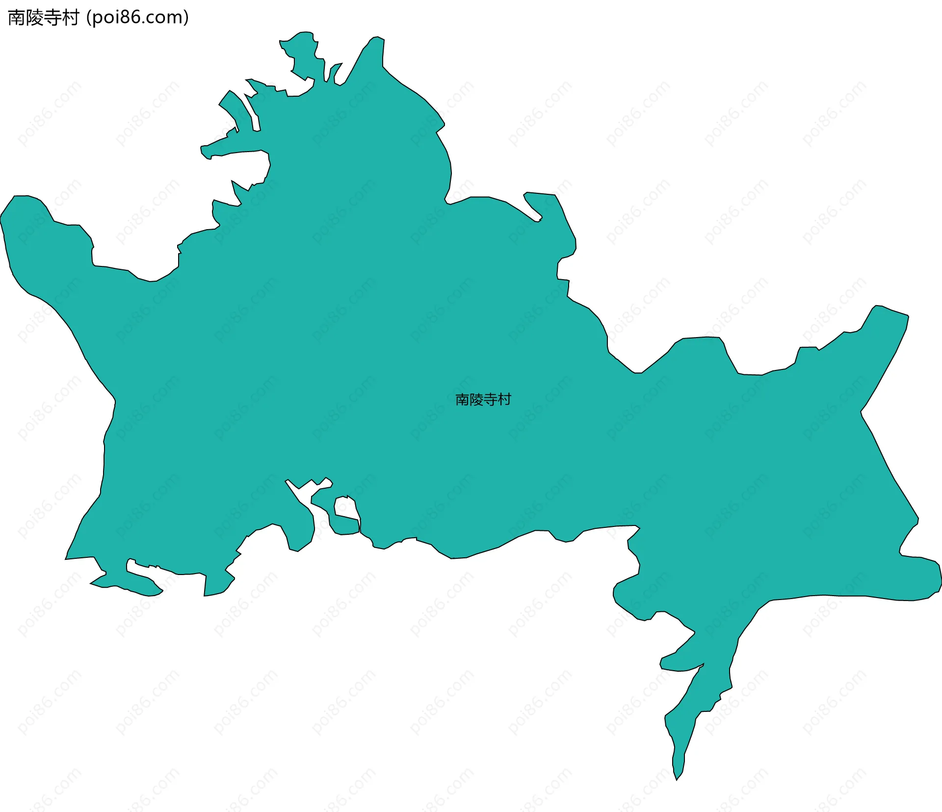 南陵寺村边界地图