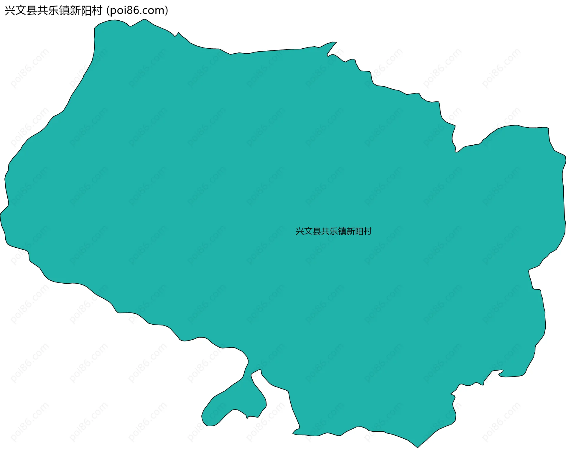 兴文县共乐镇新阳村边界地图