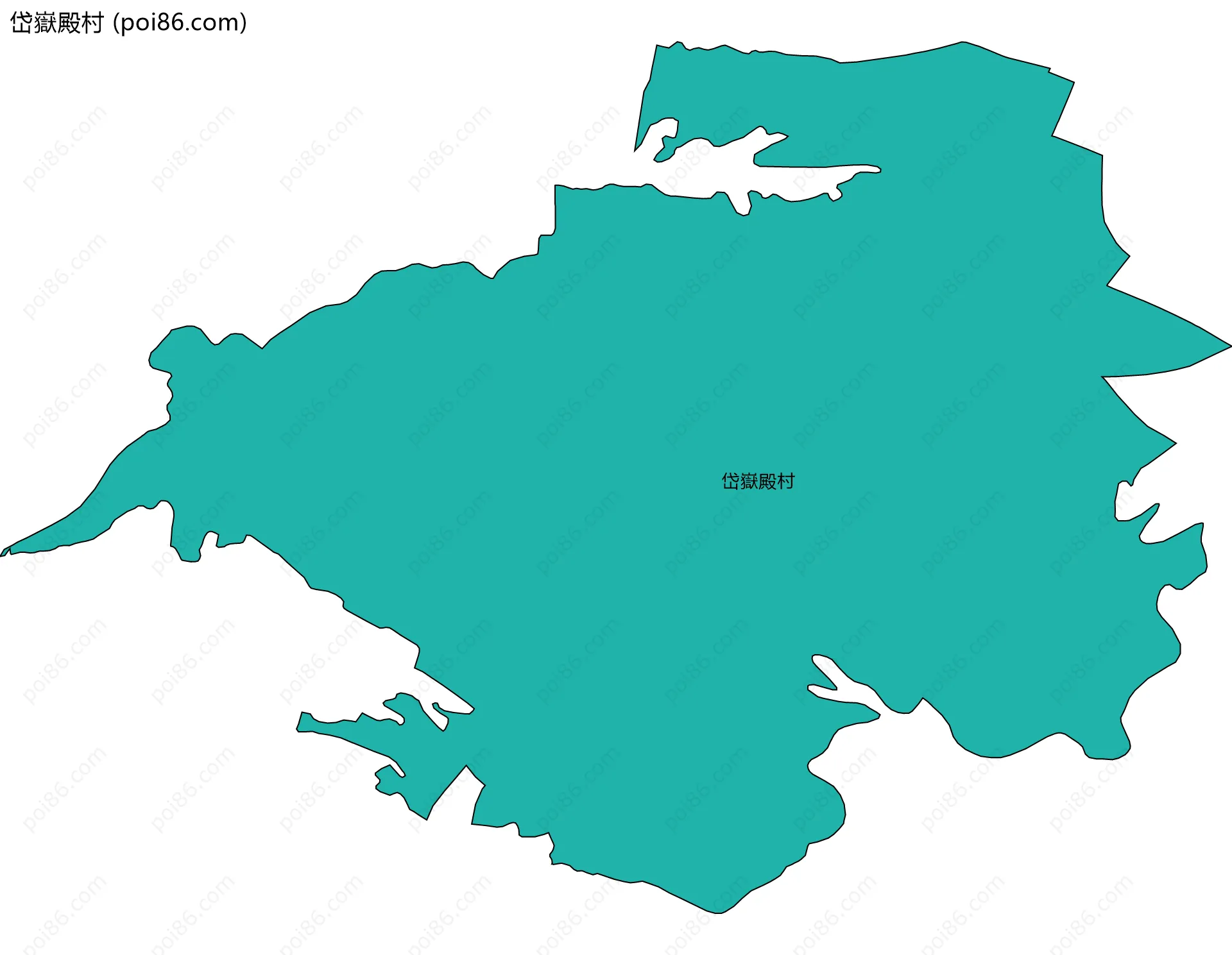 岱嶽殿村边界地图