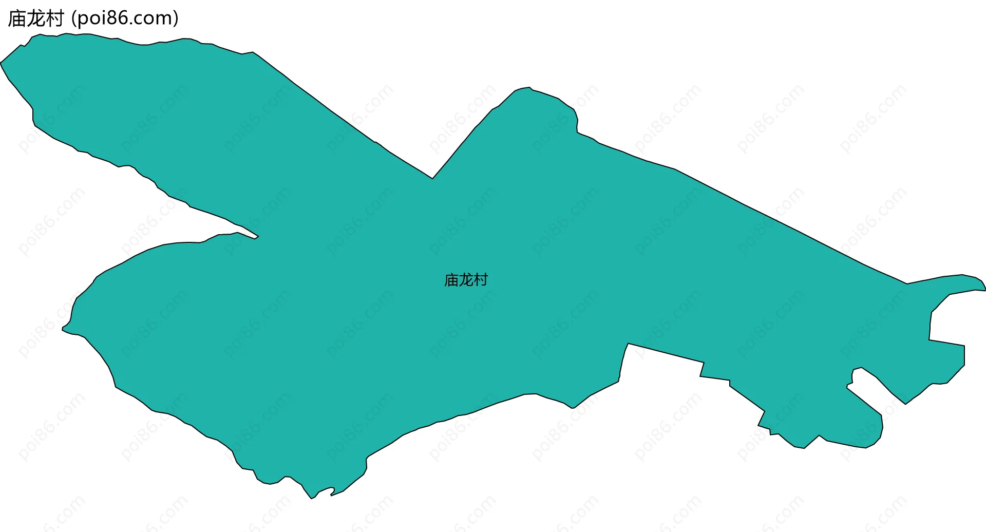 庙龙村边界地图