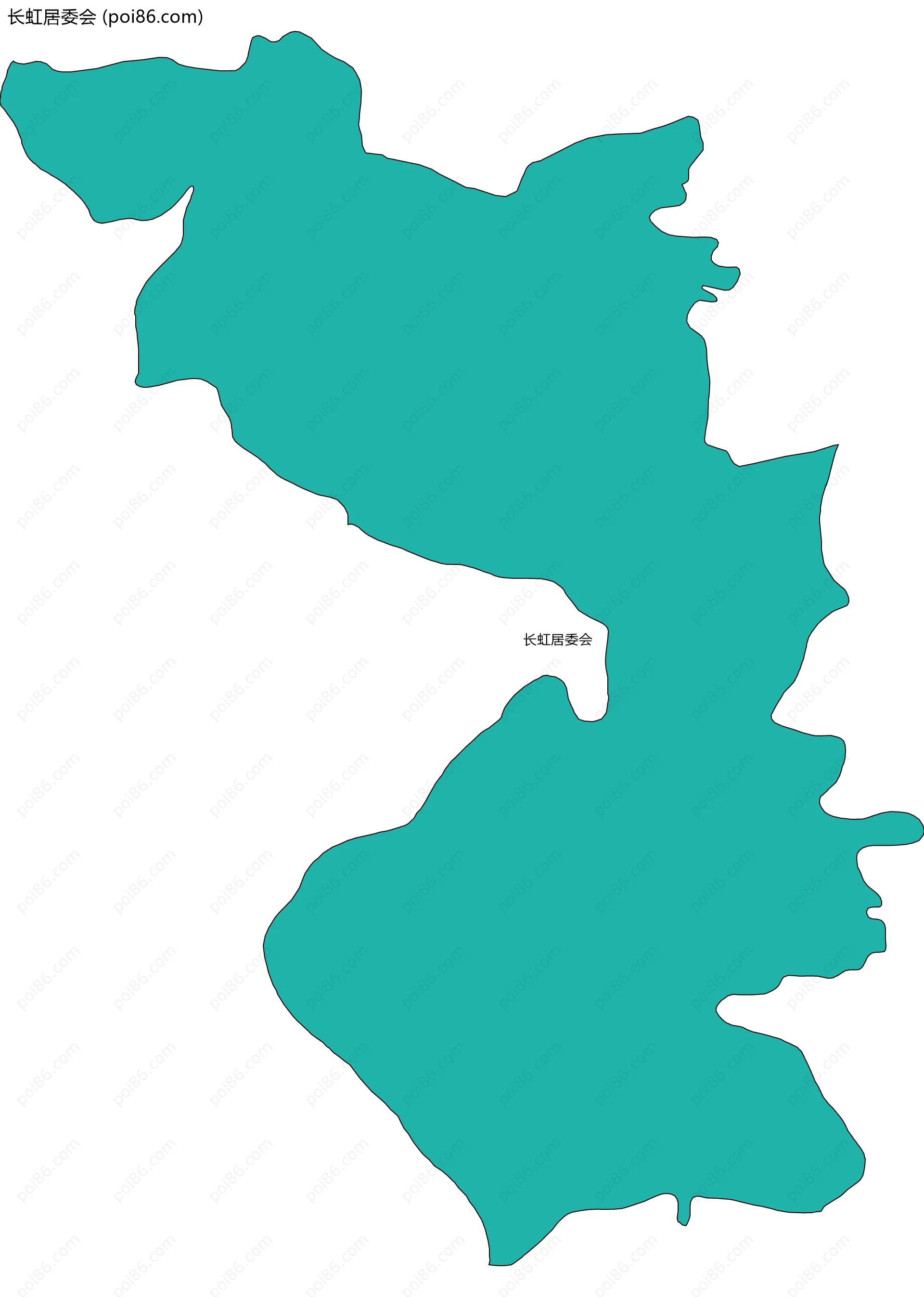 长虹居委会边界地图