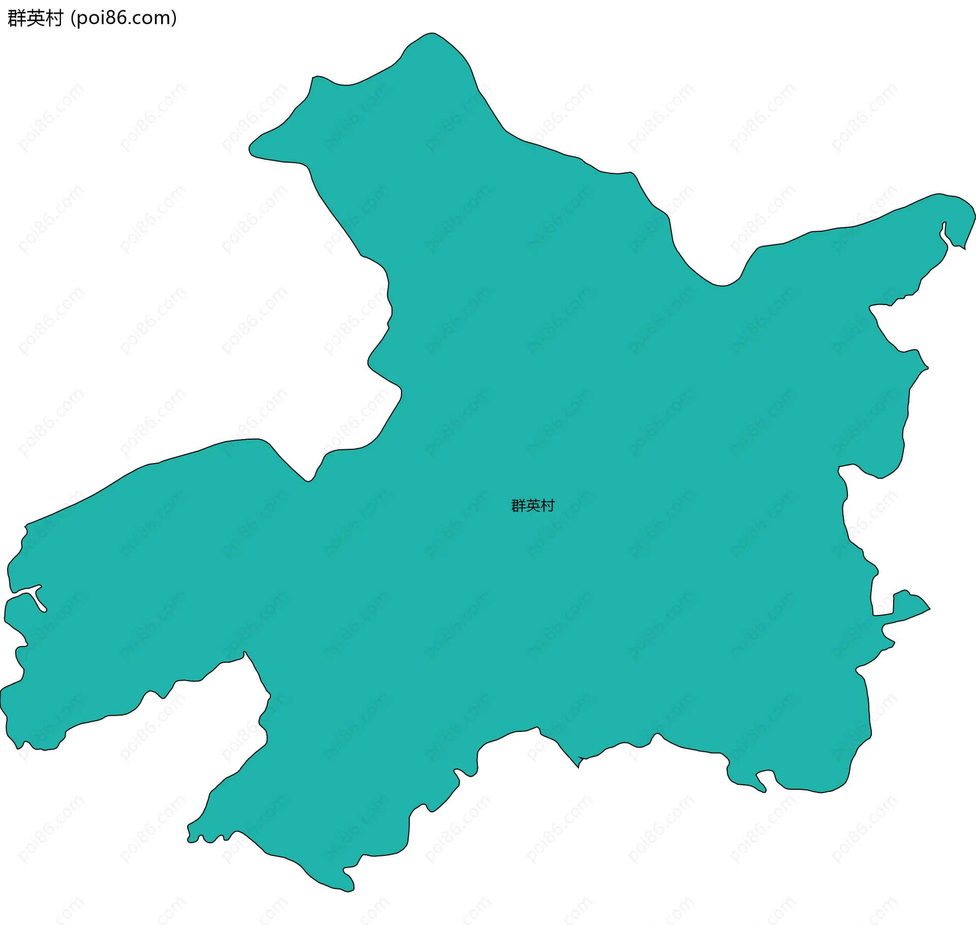 群英村边界地图