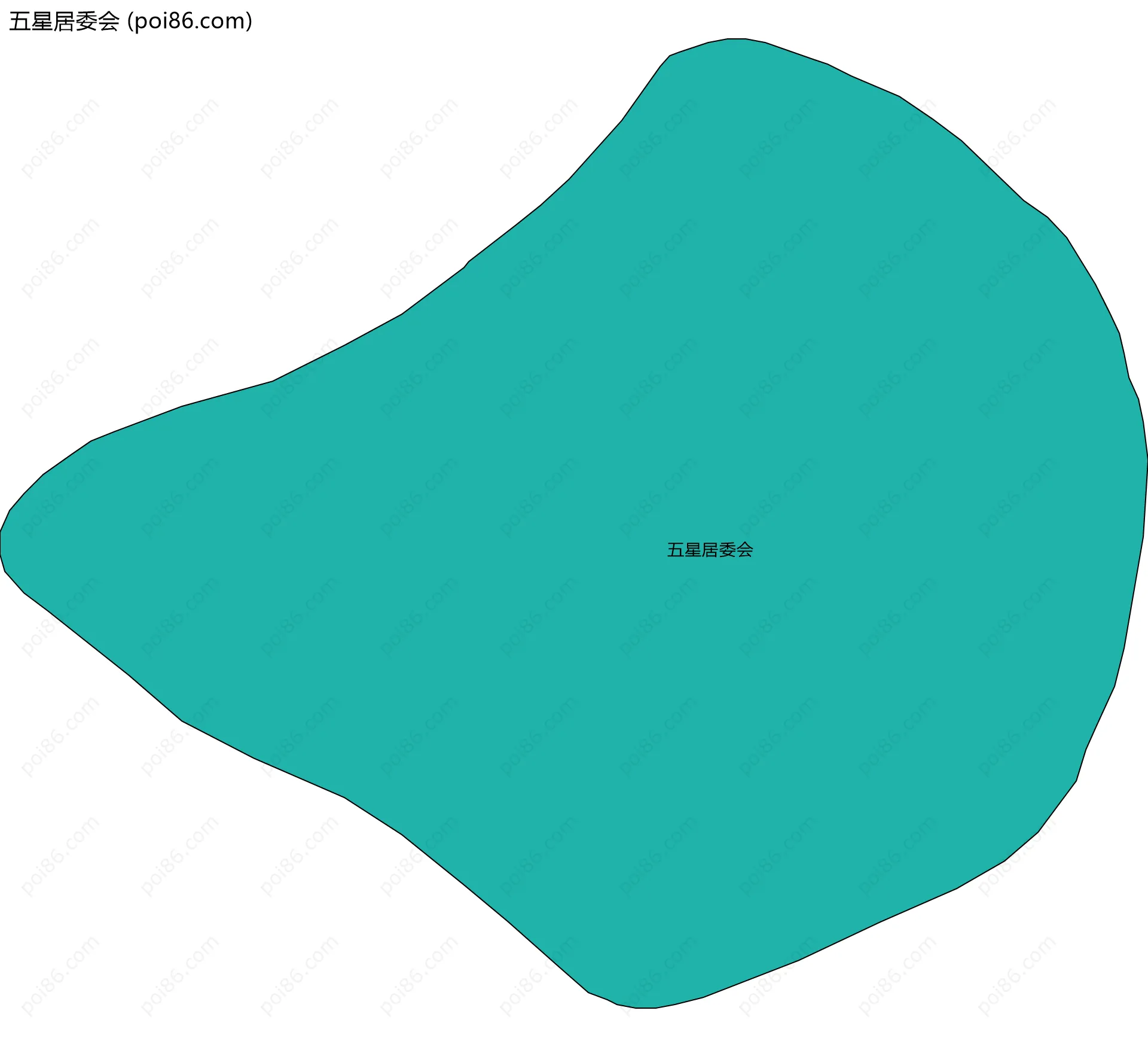 五星居委会边界地图