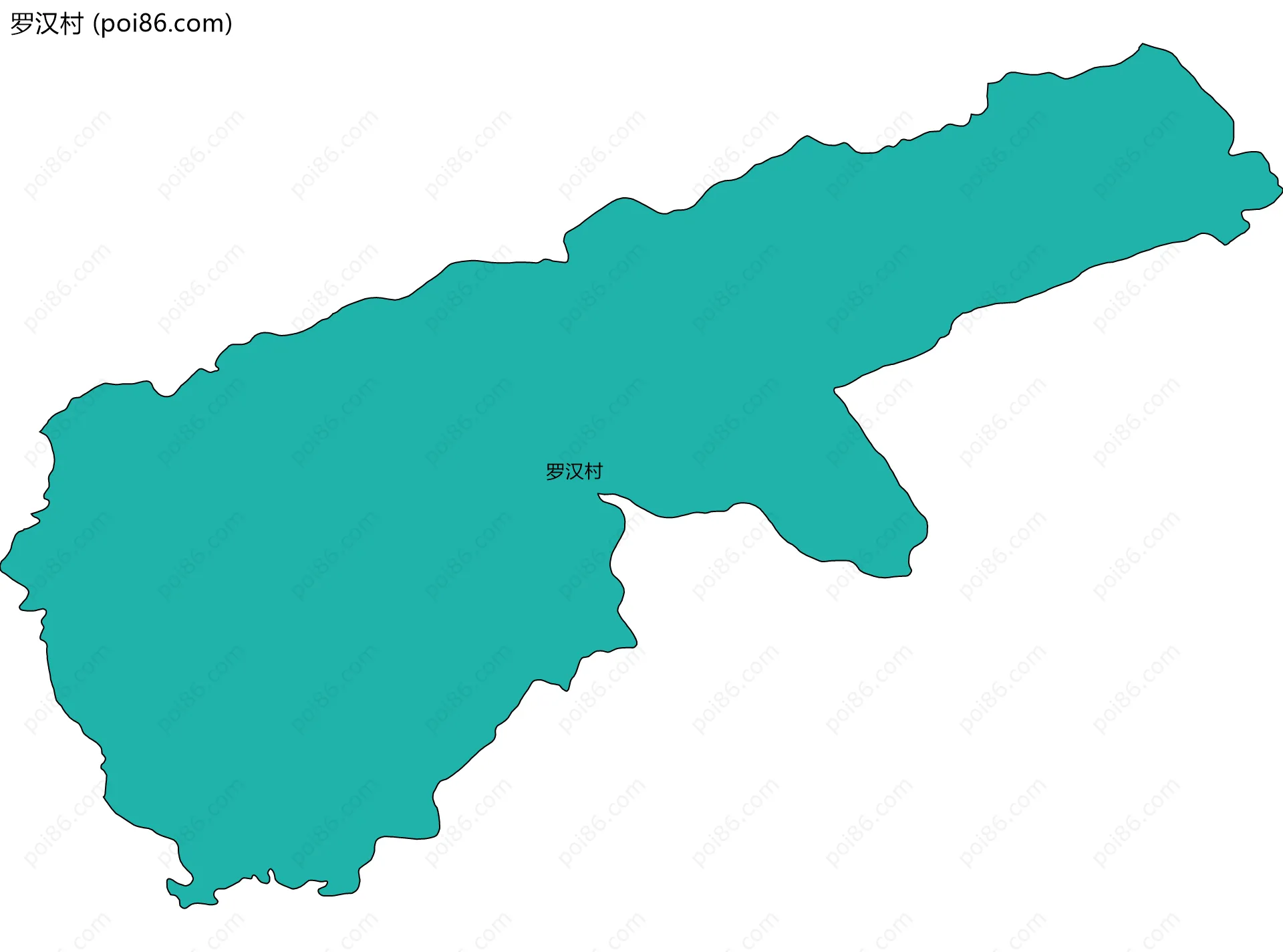 罗汉村边界地图