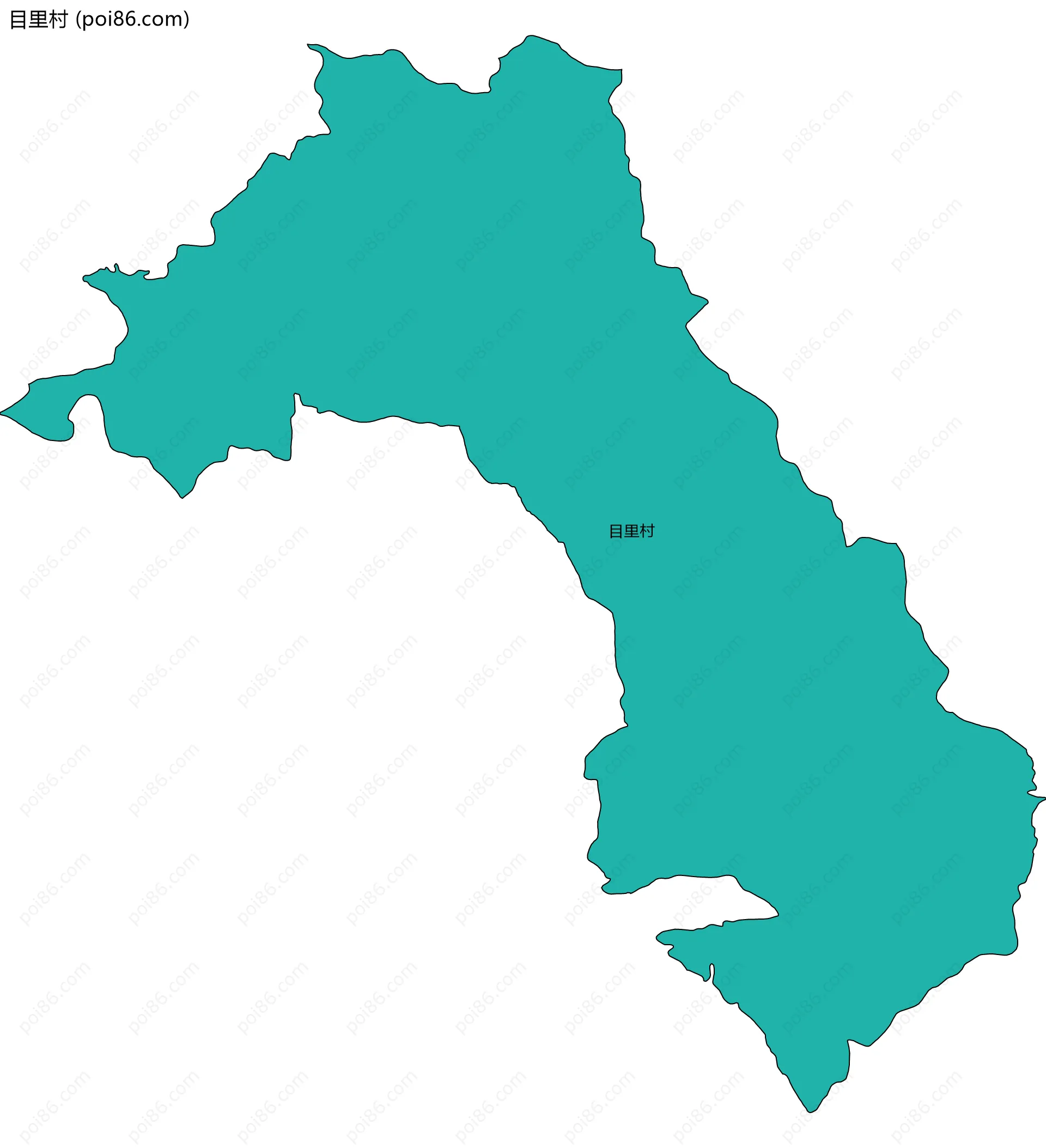目里村边界地图