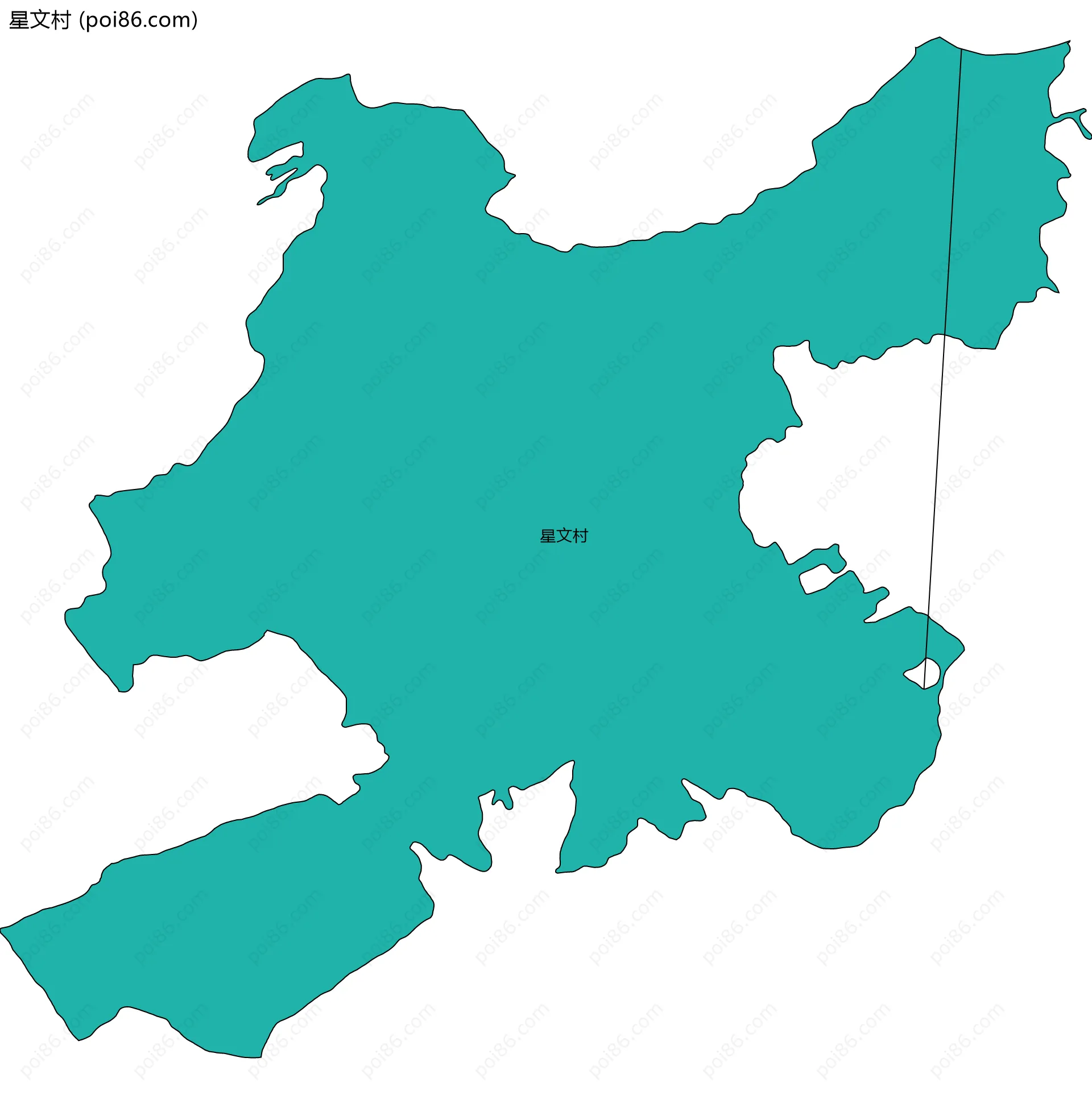 星文村边界地图