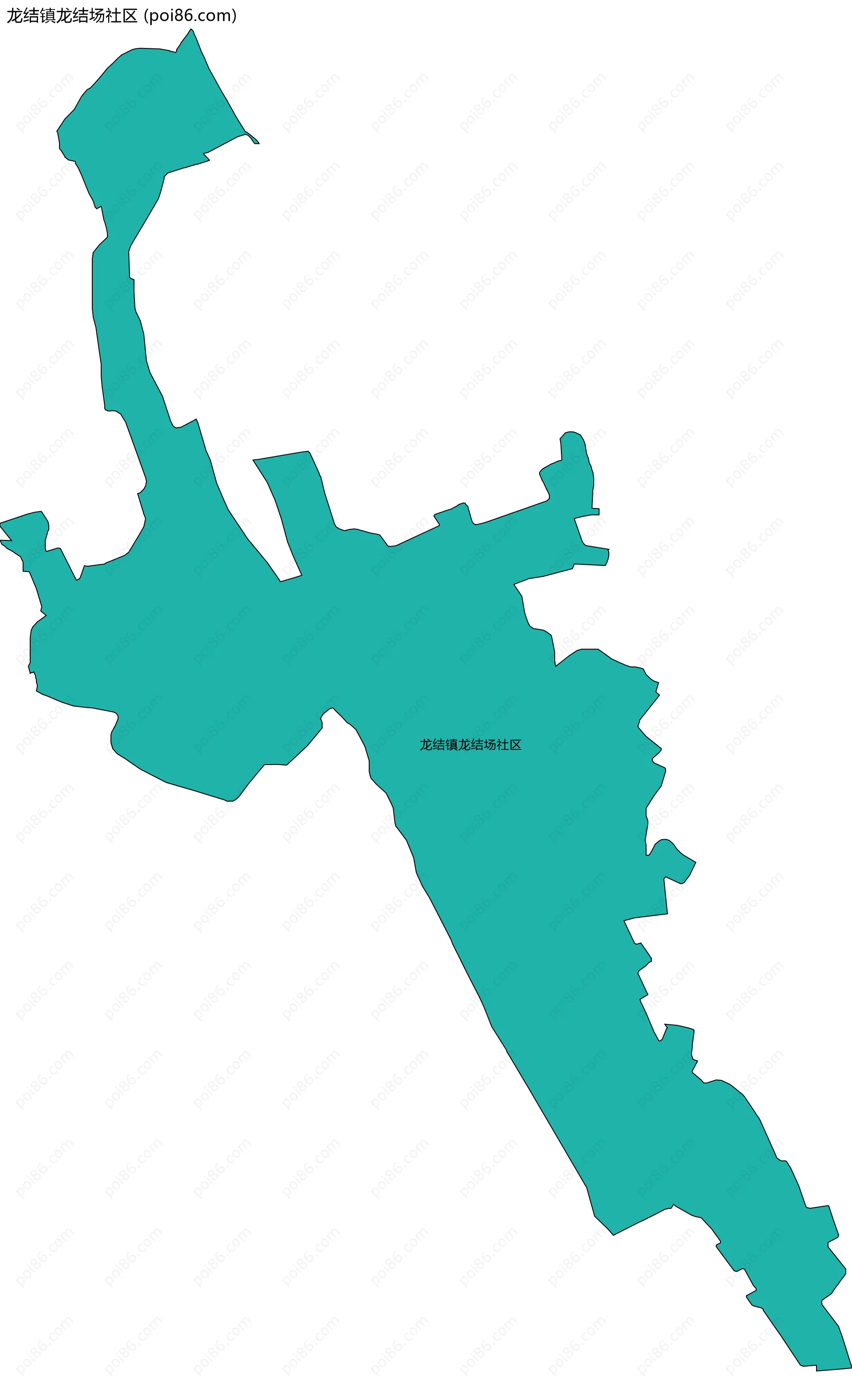 龙结镇龙结场社区边界地图