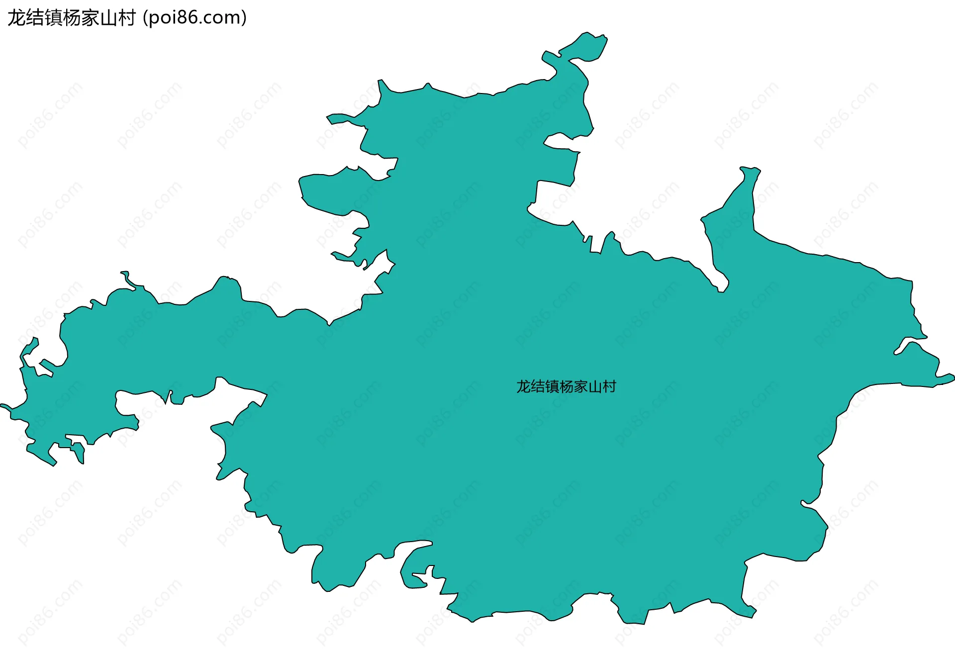 龙结镇杨家山村边界地图