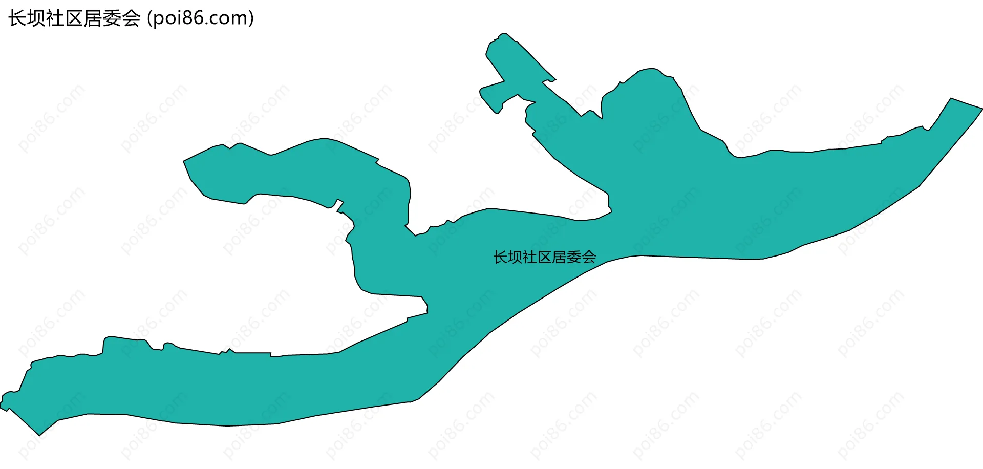 长坝社区居委会边界地图