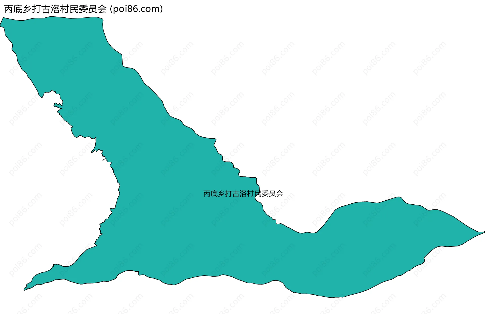 丙底乡打古洛村民委员会边界地图