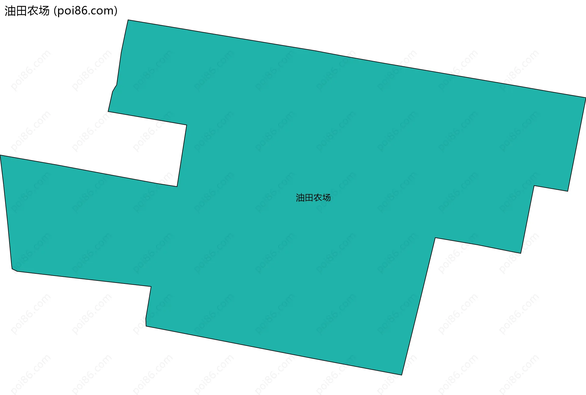油田农场边界地图