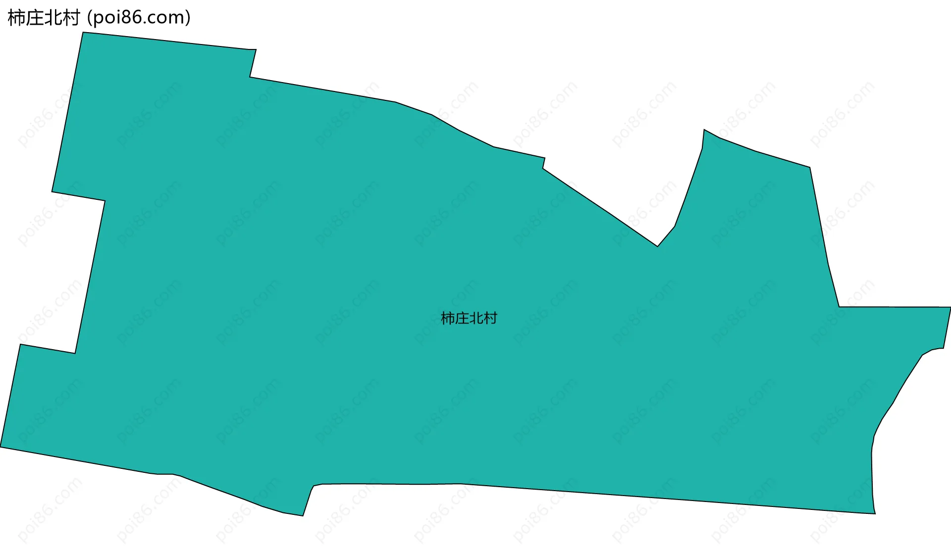 柿庄北村边界地图